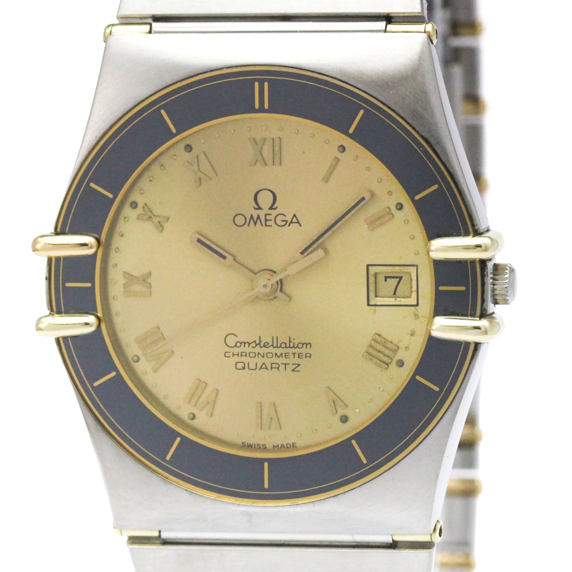 Montre Omega Constellation 3980866, cadran doré, 33 mm