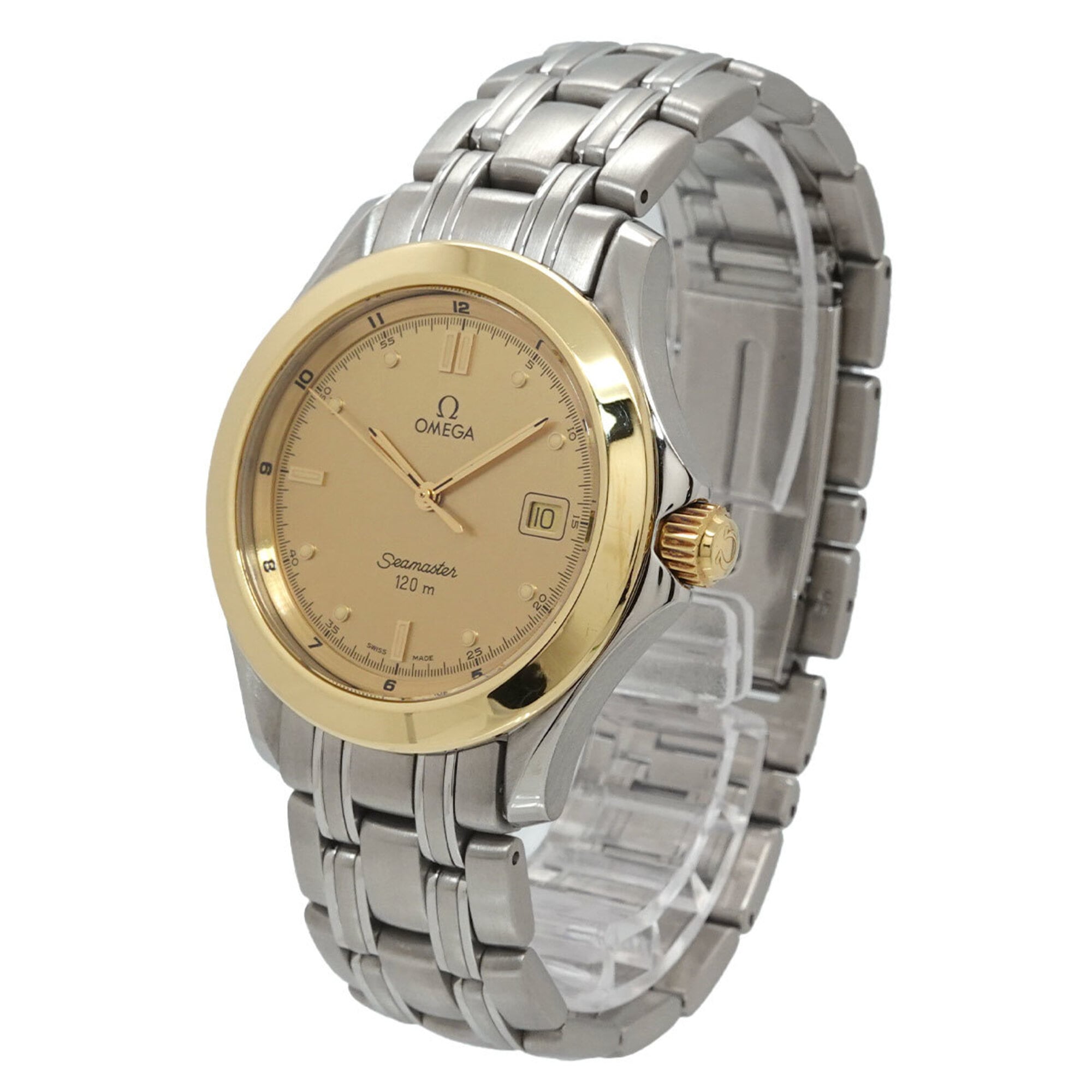 Omega Seamaster 150389 Gold Dial 36mm Watch