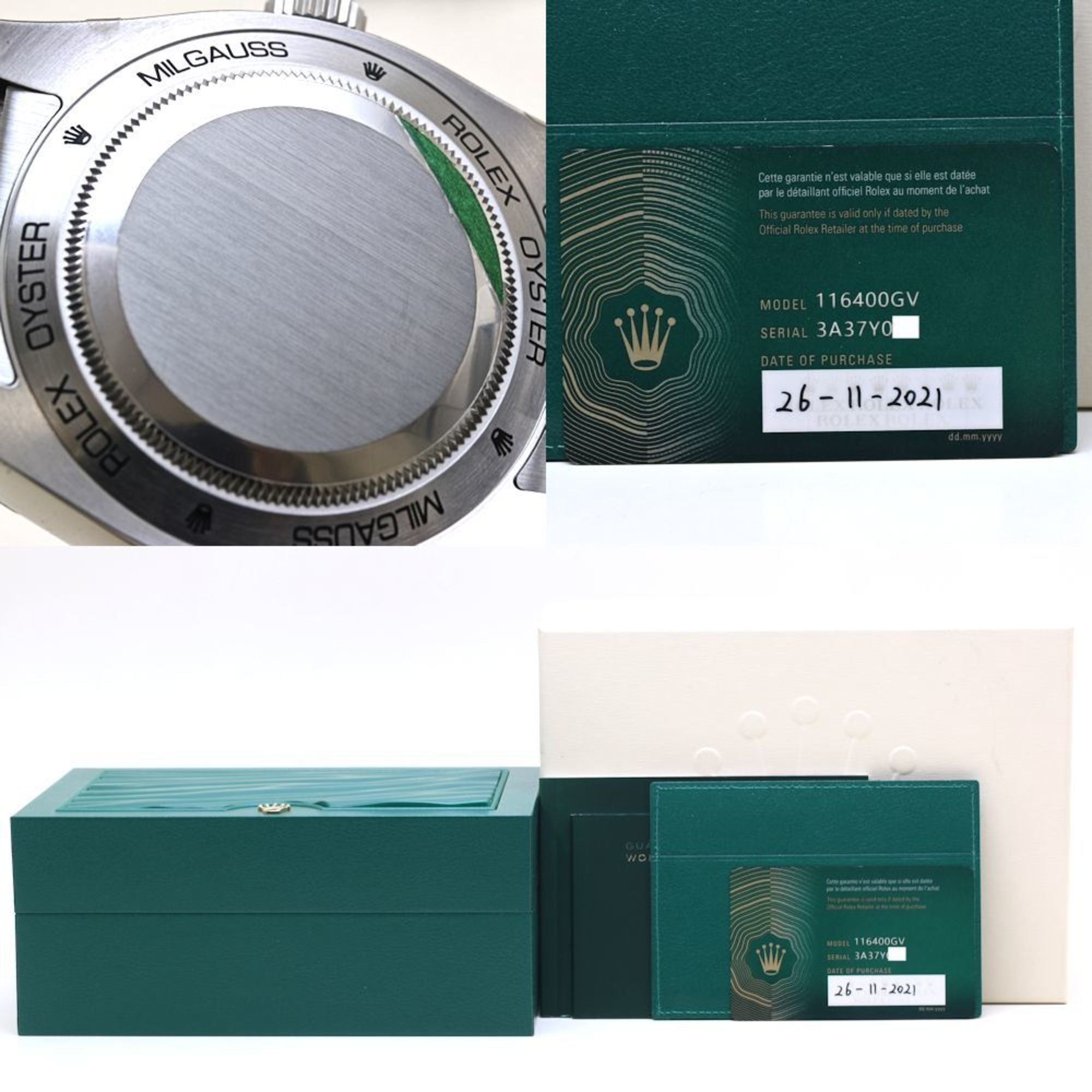 ROLEX Milgauss Z Blue, Seriennummer 116400GV, Herrenuhr aus Edelstahl, 40132