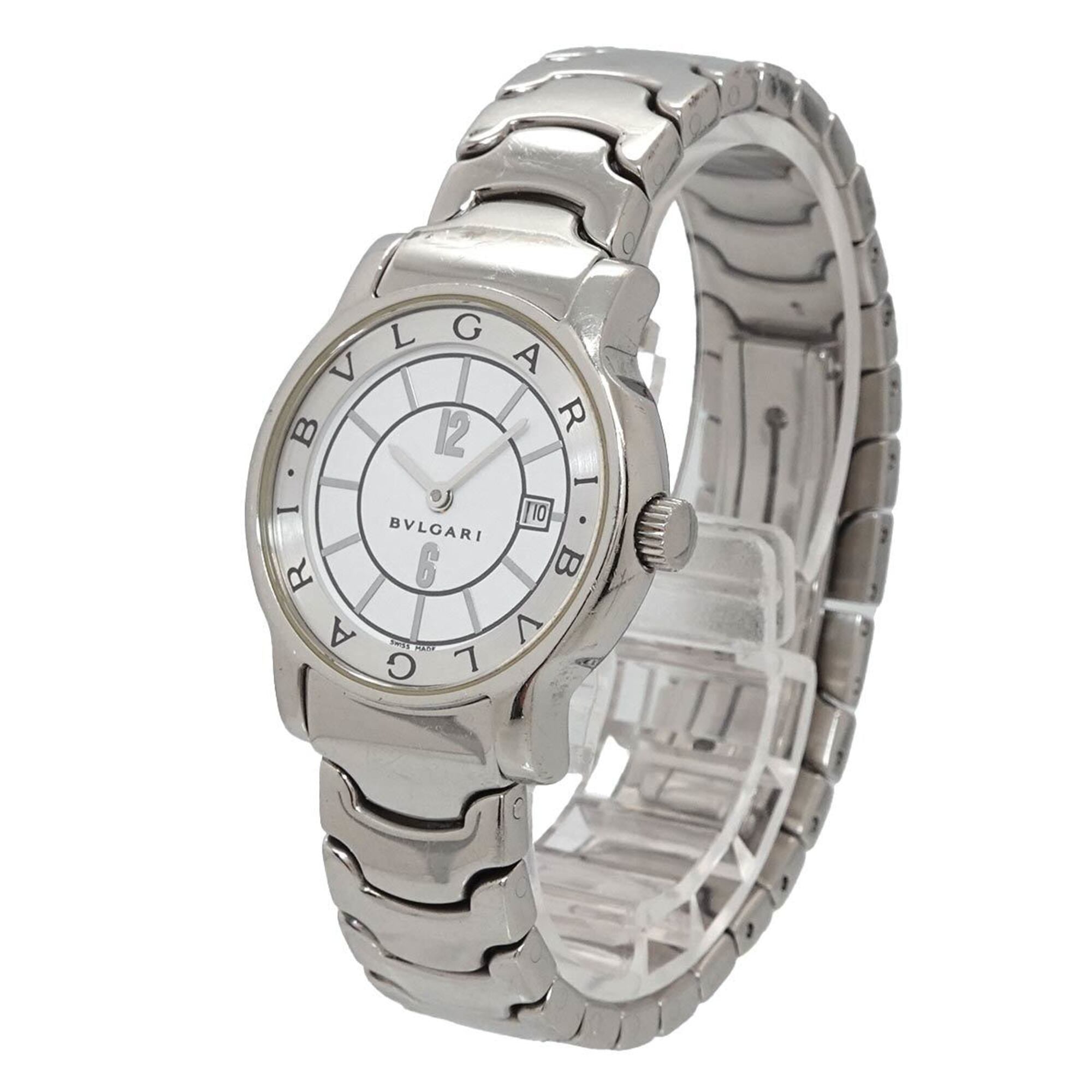 Bulgari BVLGARI Solo Tempo ST29S Wo Date White Quartz