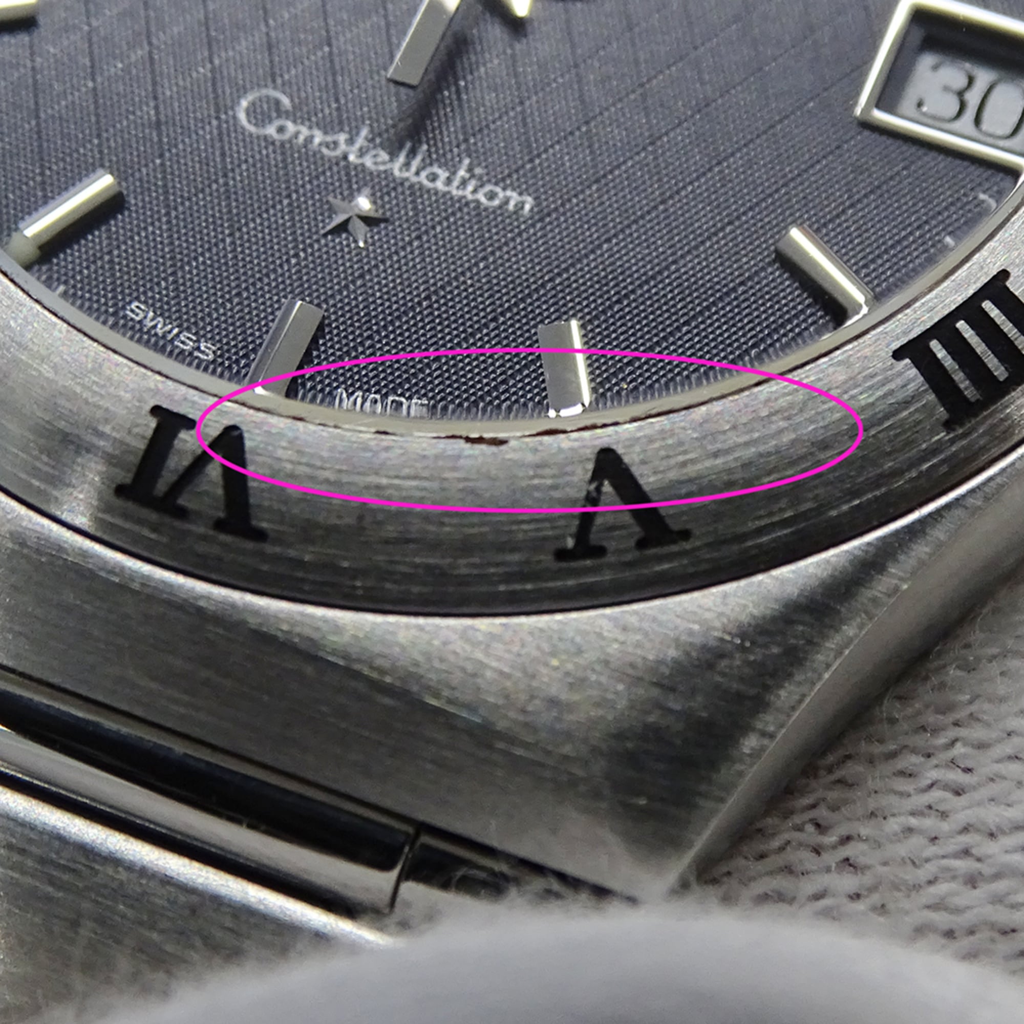 Omega Constellation 1512.40 Herrenuhr, Markenuhr, Datum, Quarz, Edelstahl (SS), Silber/Silber