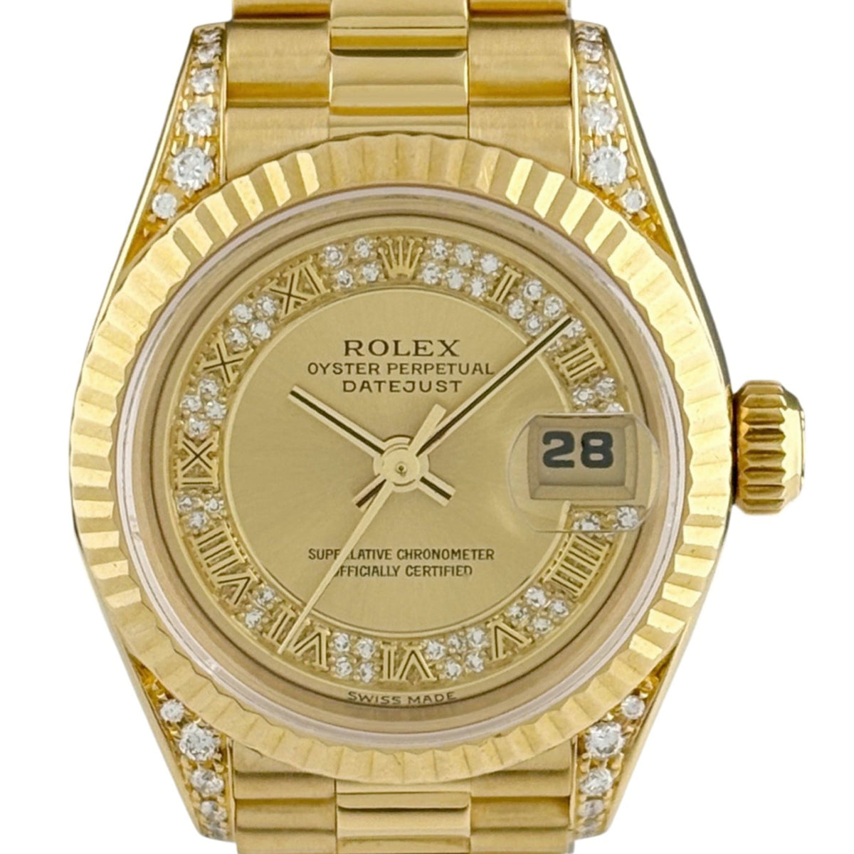 Rolex Datejust 69238MR Champagner, goldenes Zifferblatt, 26 mm Uhr