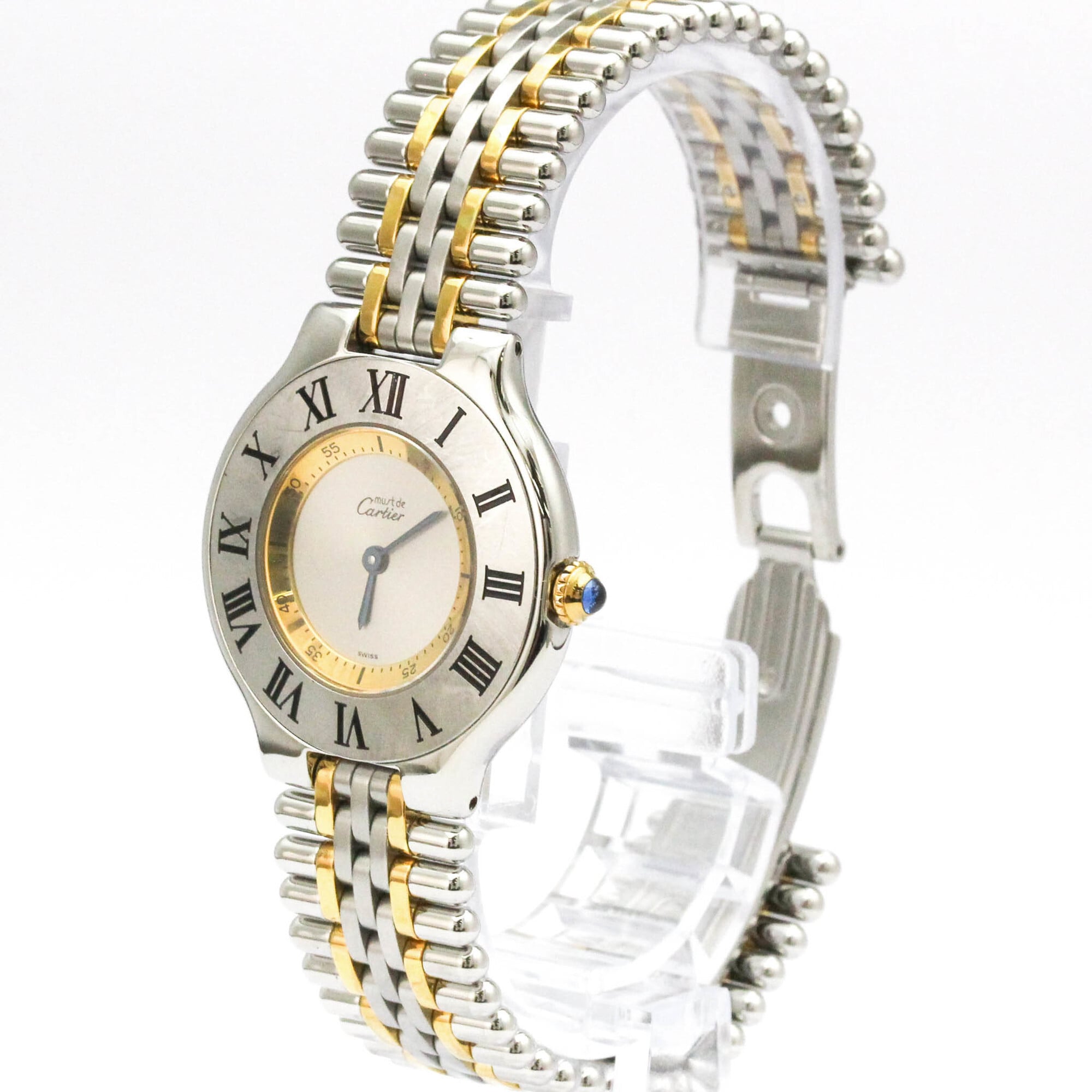 Cartier Must W10074F4 Silver Dial 31mm Watch