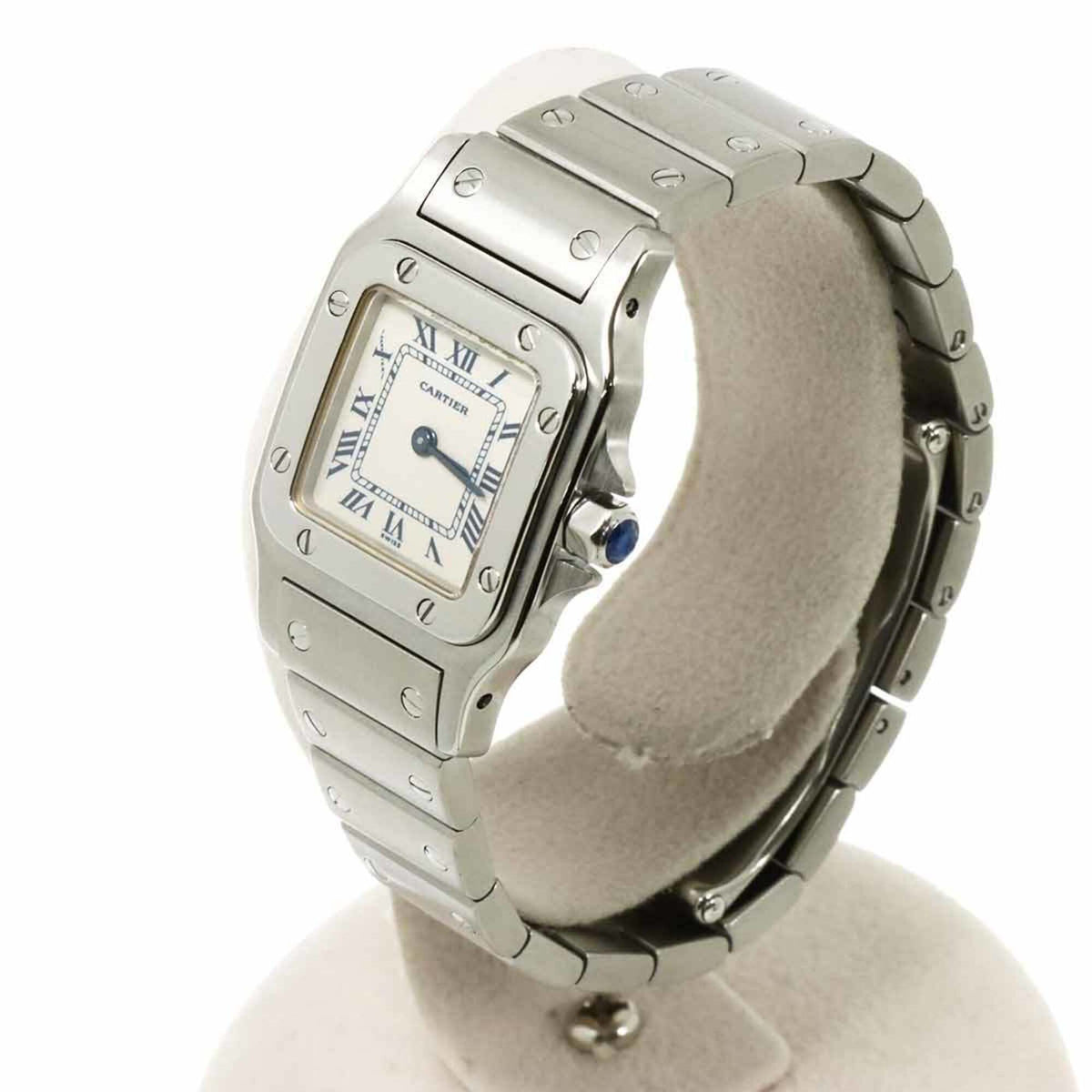 Cartier Santos Galbee SM W20017D6 Ivory Dial 23mm Watch