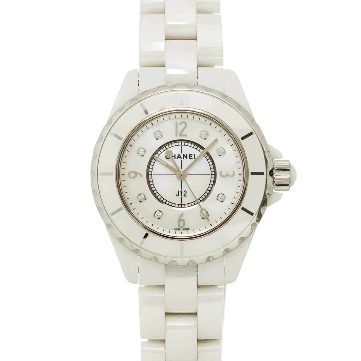 Chanel J12 33 mm H2422 Horloge met witte wijzerplaat en 34 mm kast