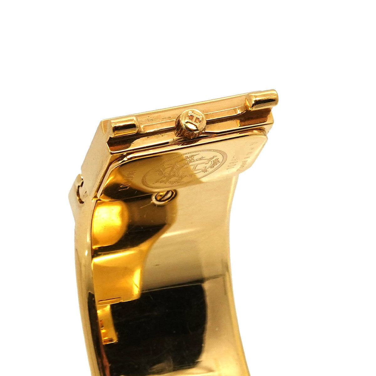 Hermes Loquet LO1.201, goldenes Zifferblatt, 20 mm Uhr