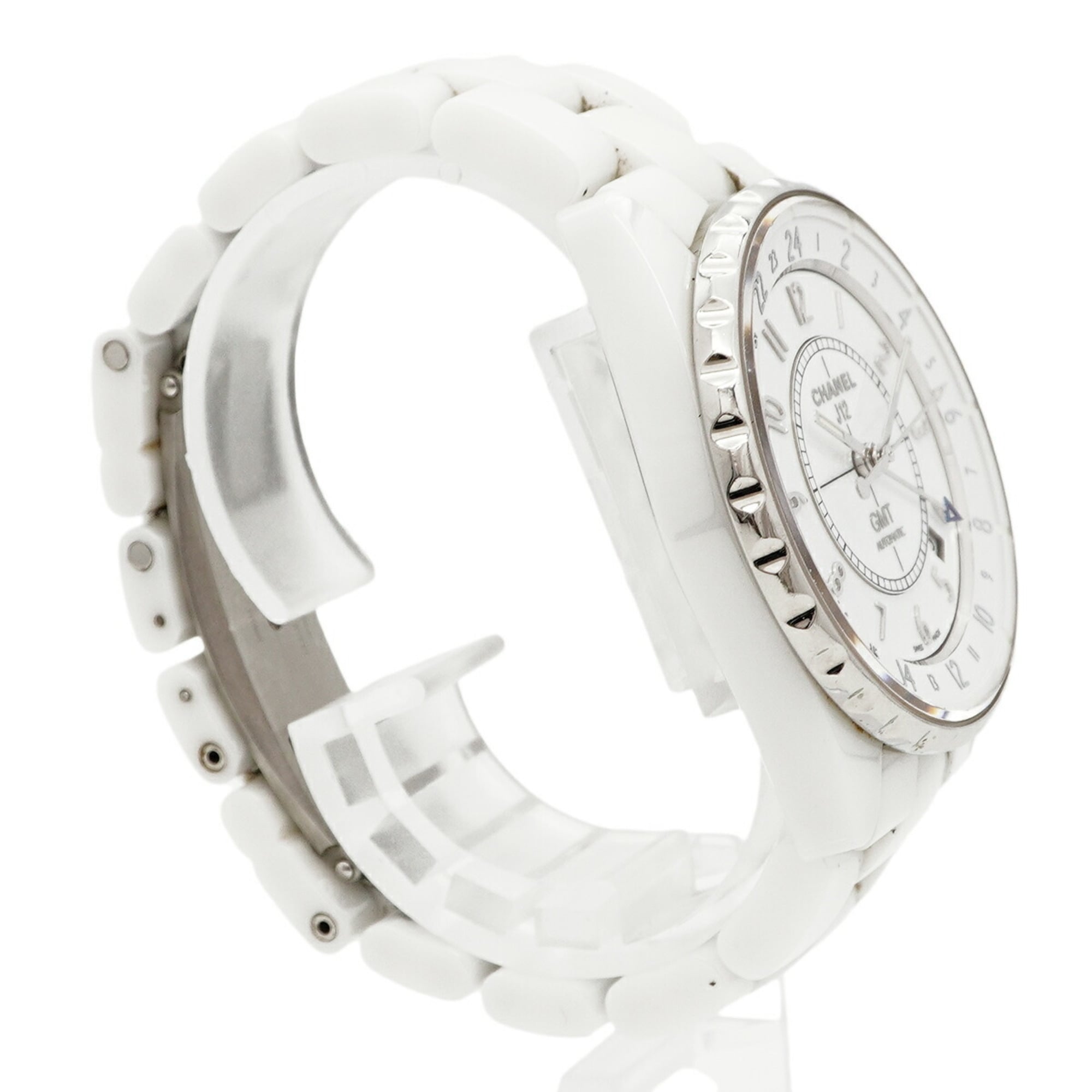 Chanel J12 GMT H3103 herenhorloge met witte wijzerplaat