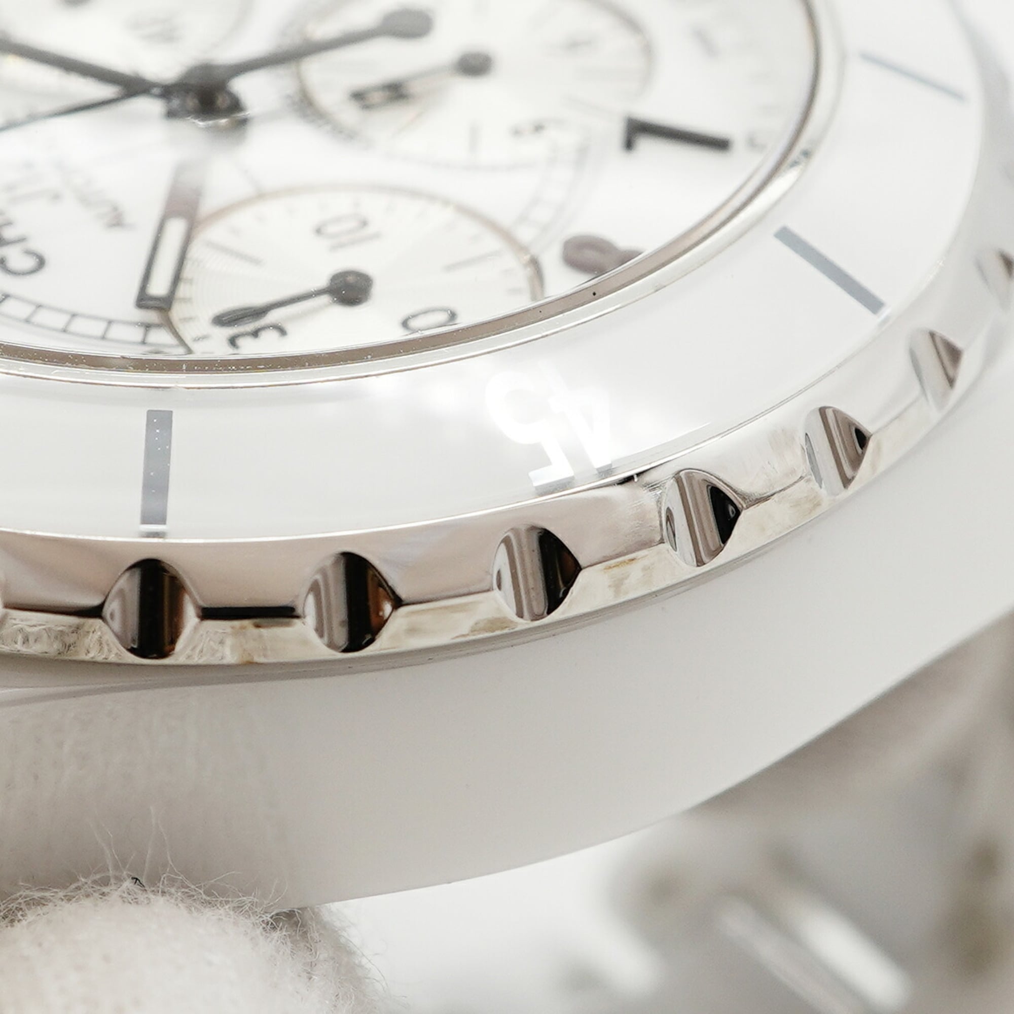 Chanel J12 Chrono H1007 Herrenuhr Weiß Zifferblatt