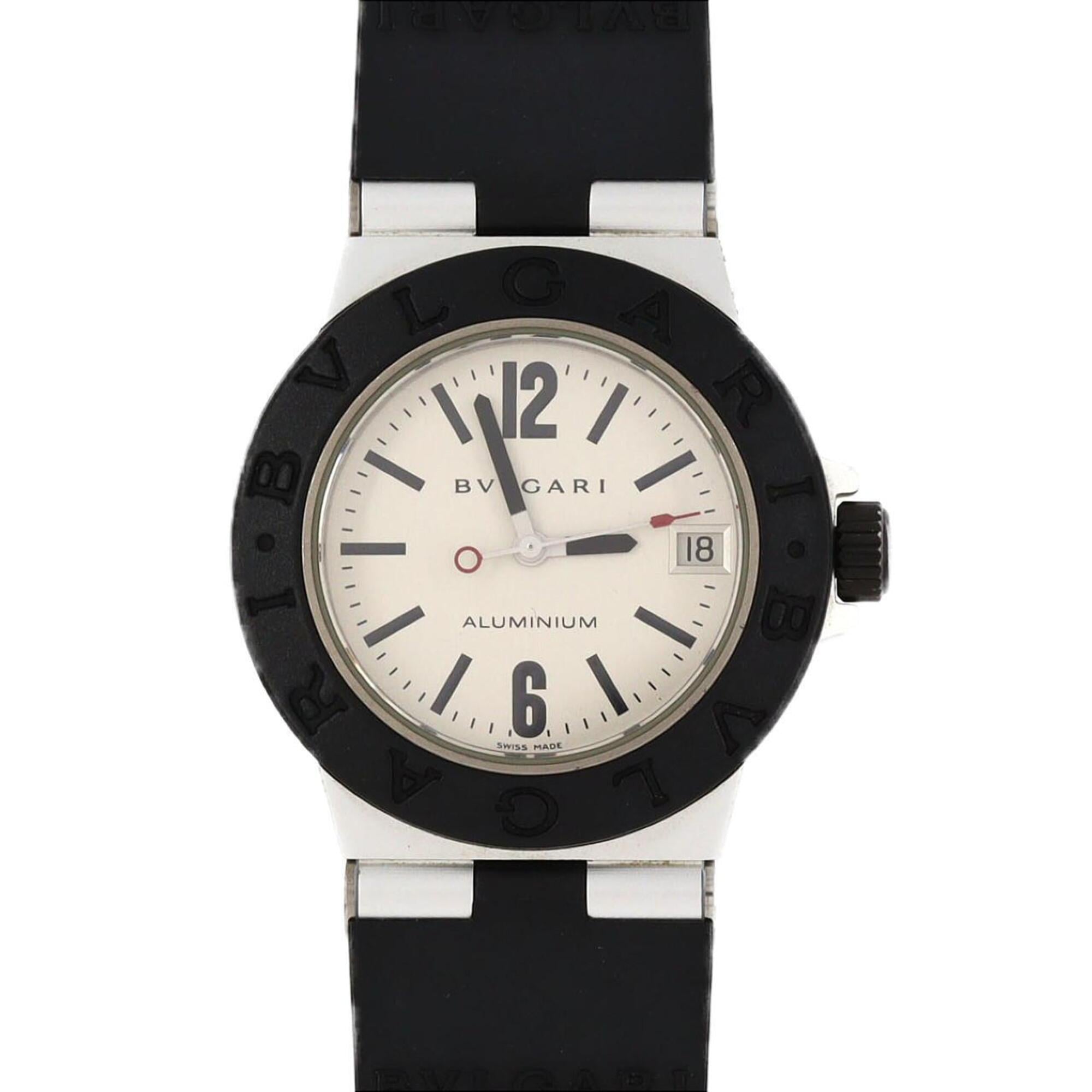 Bulgari Aluminum AL32TA/AL32TAVD Silver Dial 32mm Watch