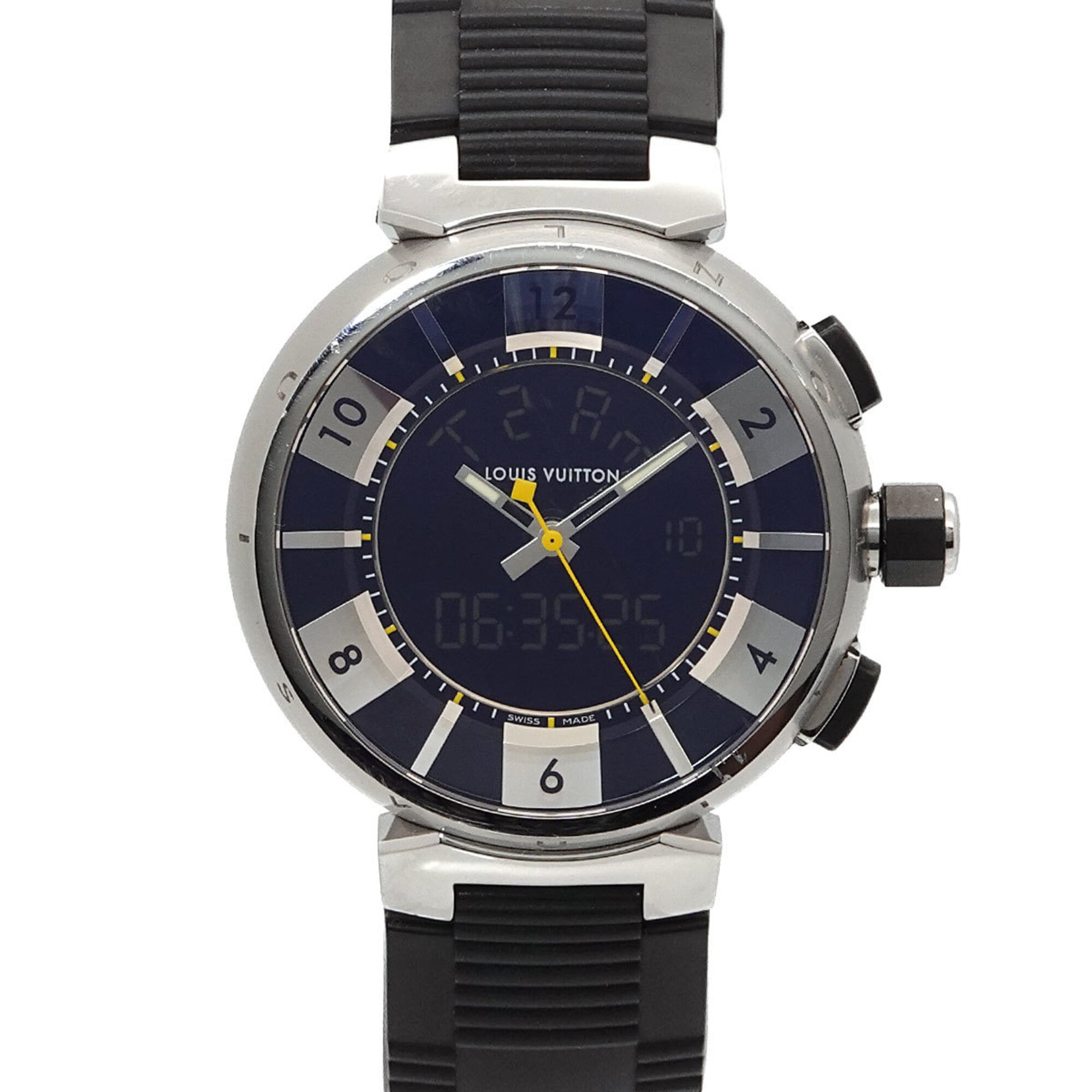 Louis Vuitton Tambour Q118F Black Dial 41mm Watch
