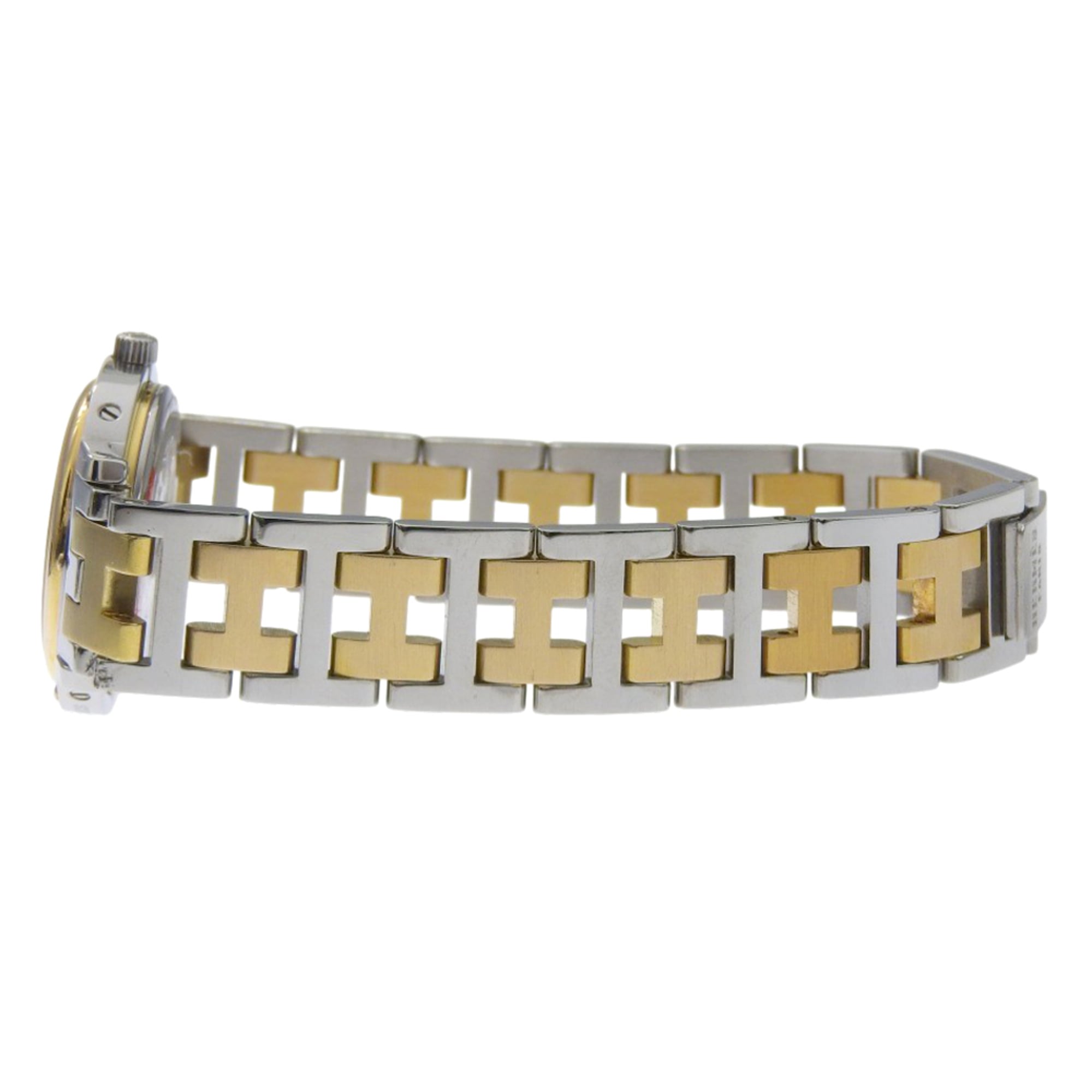 Montre Hermes Clipper CL3.240, acier inoxydable, Quartz, analogique, cadran Blanc, pour femme.