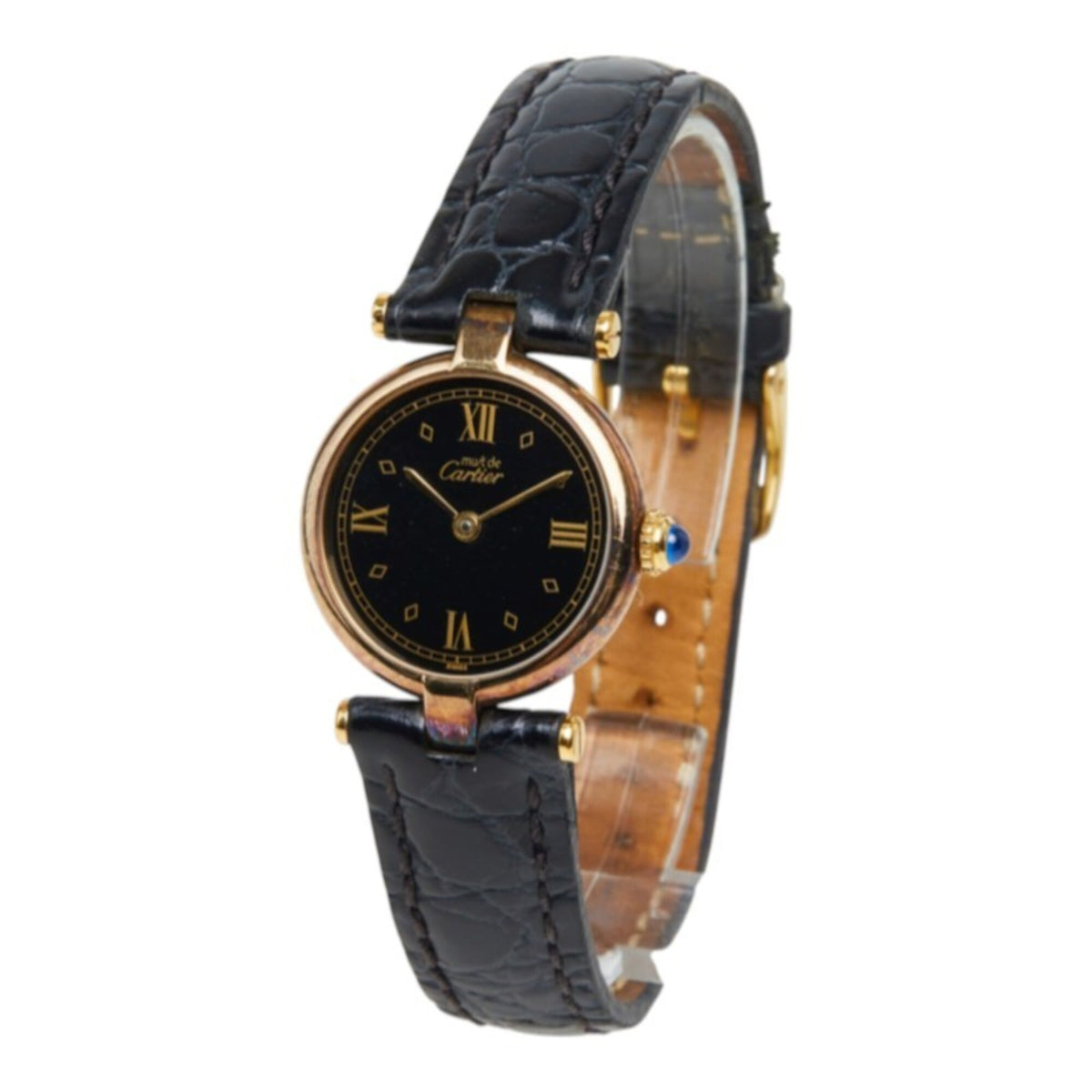 Cartier Must Vendôme 590004 Black Dial 24mm Watch