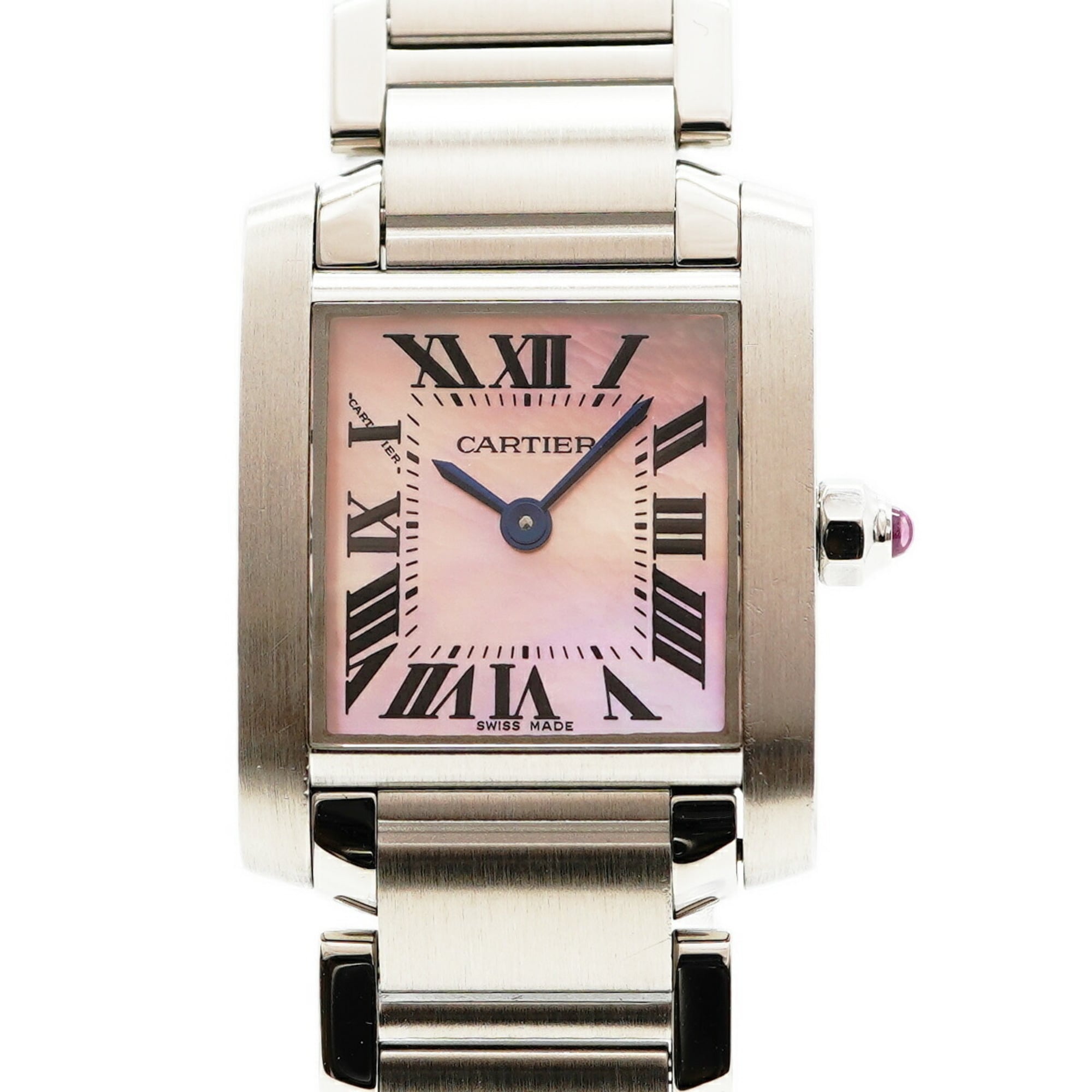 Cartier Tank Française SM W51028Q3 Pink Dial Women's Watch