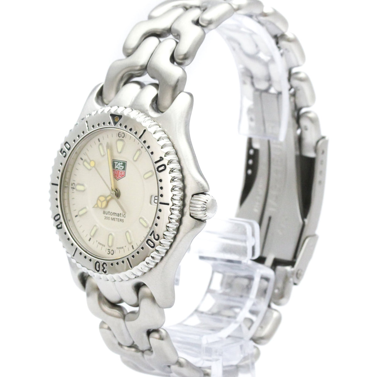 TAG Heuer Sel S89.706 Silber Zifferblatt 38 mm Uhr