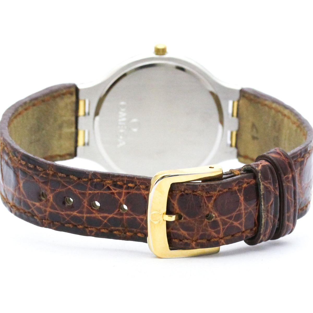 Omega De Ville 3961016, goldenes Zifferblatt, 32 mm Uhr
