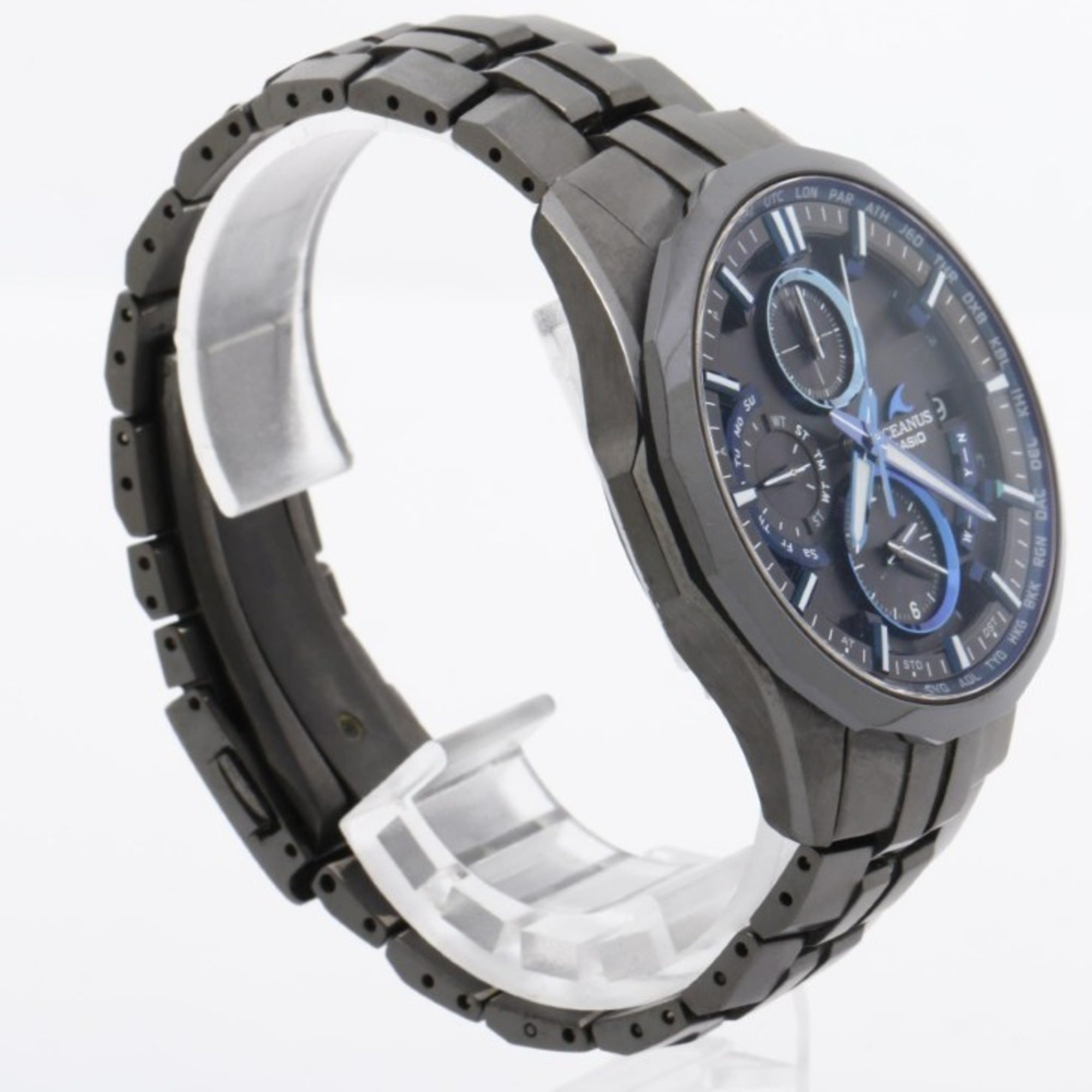 Casio OCEANUS Manta OCW-S3001B-1AJF Schwarz Zifferblatt 44 mm Uhr
