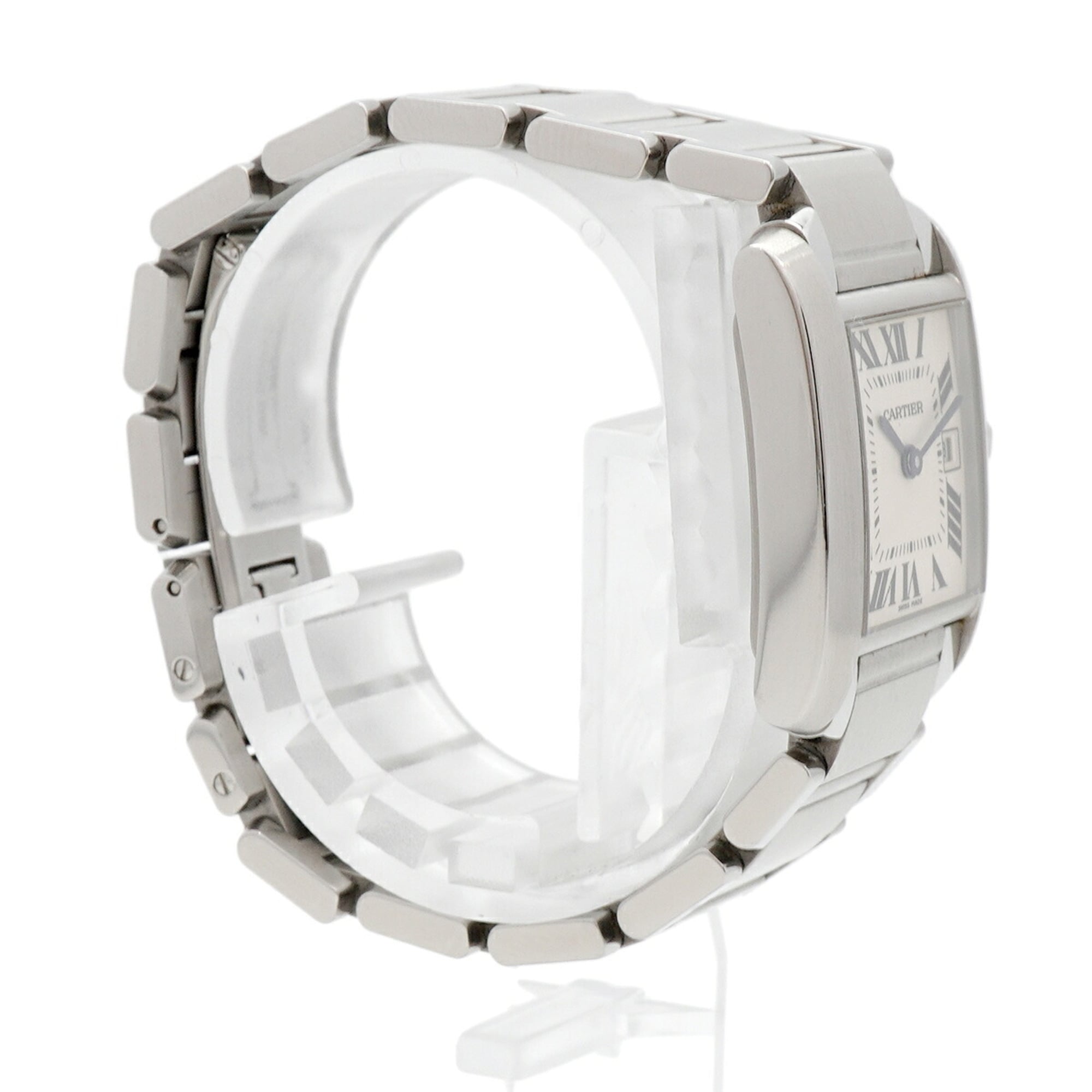 Cartier Tank Française MM W51011Q3 Ivory Dial 25mm Watch