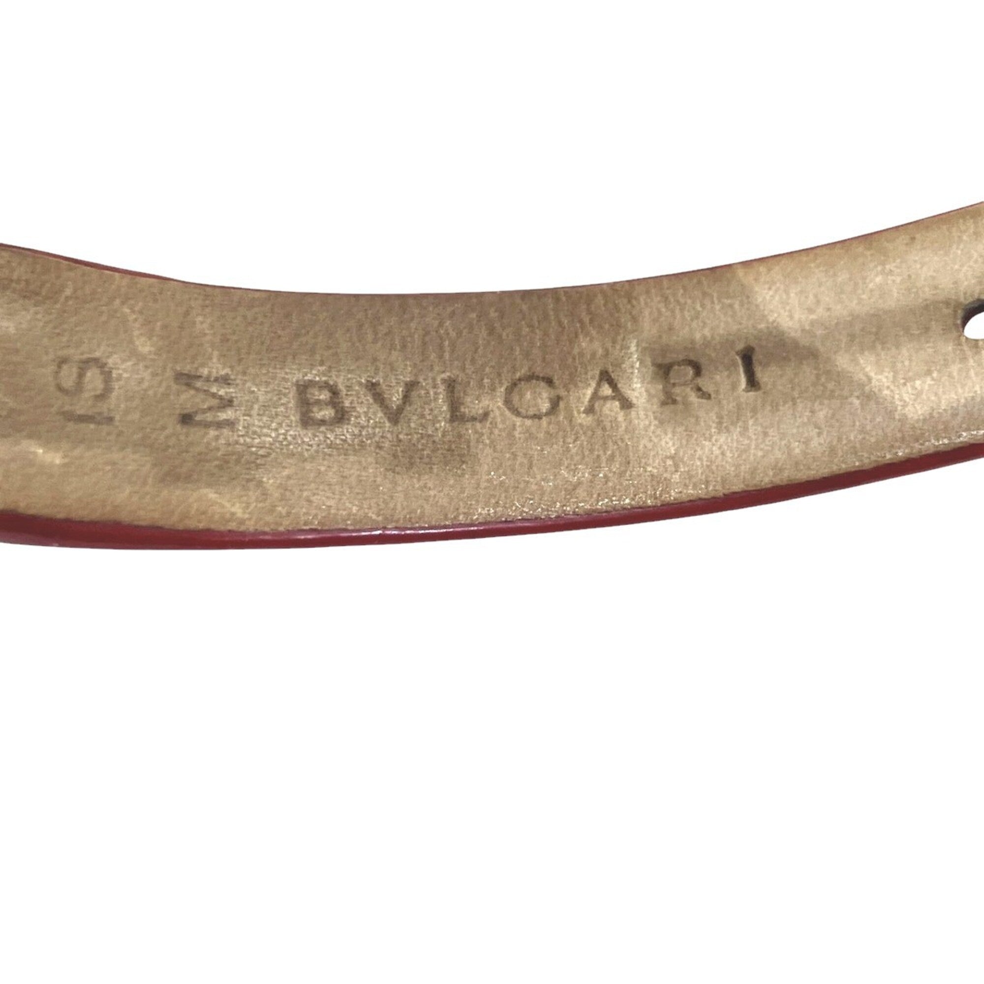 Bulgari Watch, Total Weight 26.8g, Stainless Steel, Genuine Leather Strap, Quartz Movement, Pink Mother-of-Pearl Dial, BZ22S