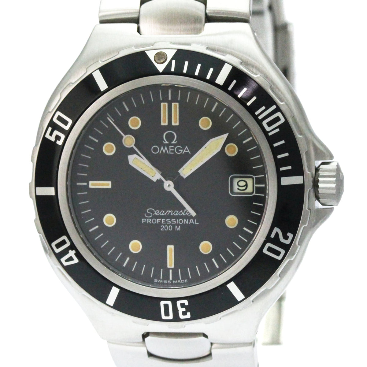 Omega Seamaster 396.1062 horloge met zwarte wijzerplaat, 36 mm