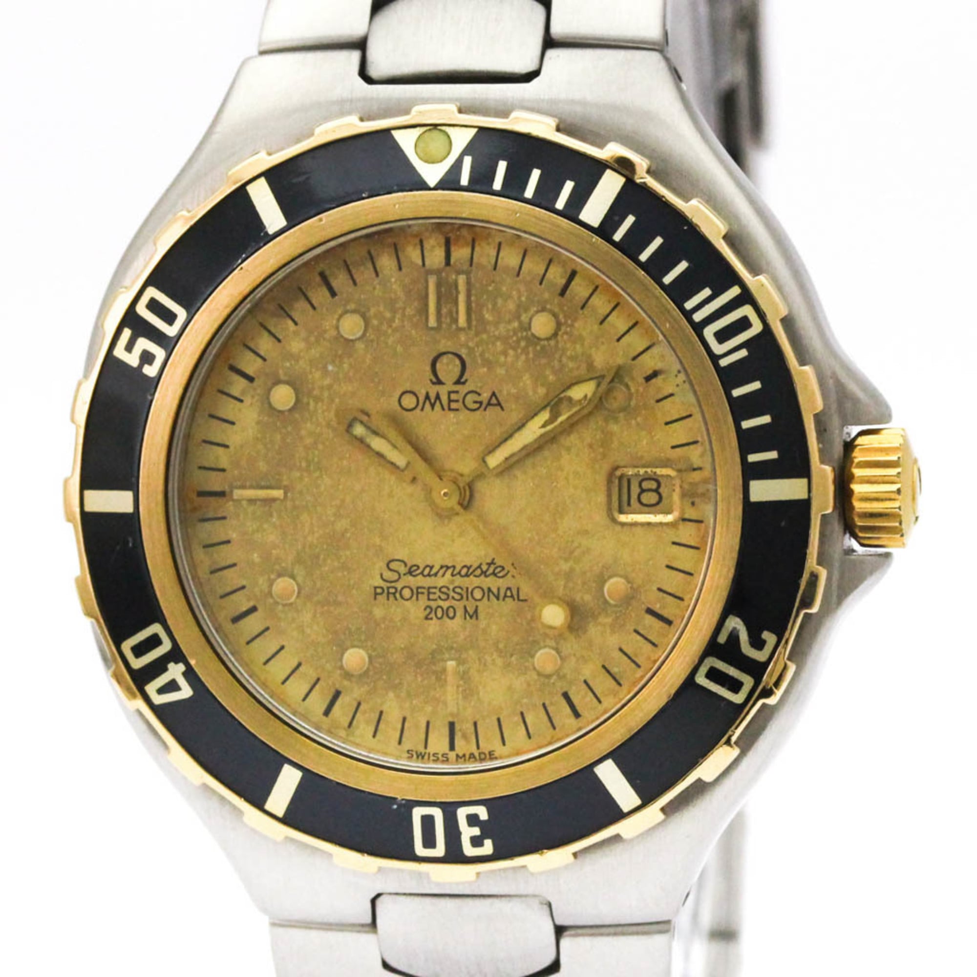 Omega Seamaster 3.961.062 Gold Dial Stainless steel, yellow gold 36mm Watch