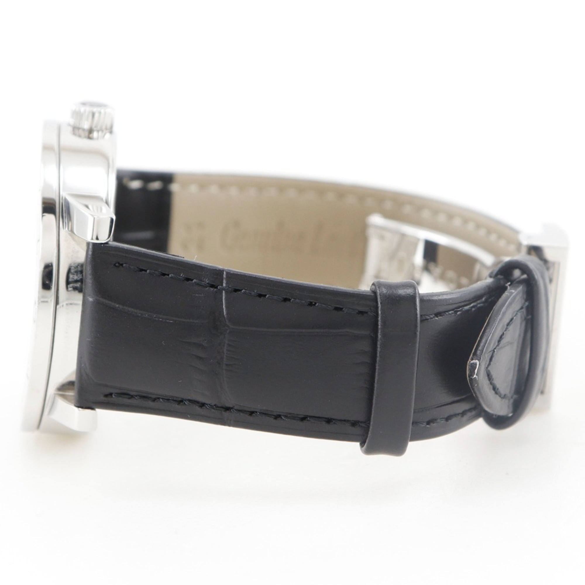 Montre Bvlgari BB41BSLD pour homme, en acier inoxydable et cuir, à remontage Automatique cadran Noir