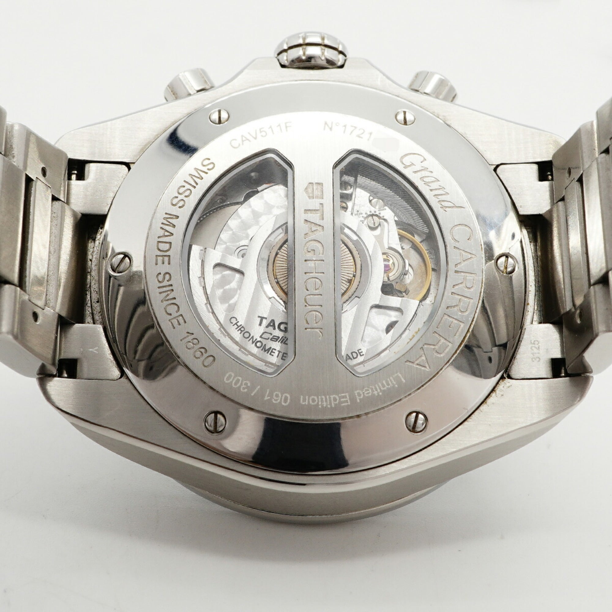 TAG Heuer Grand Carrera CAV511F Blue Dial Men's Watch