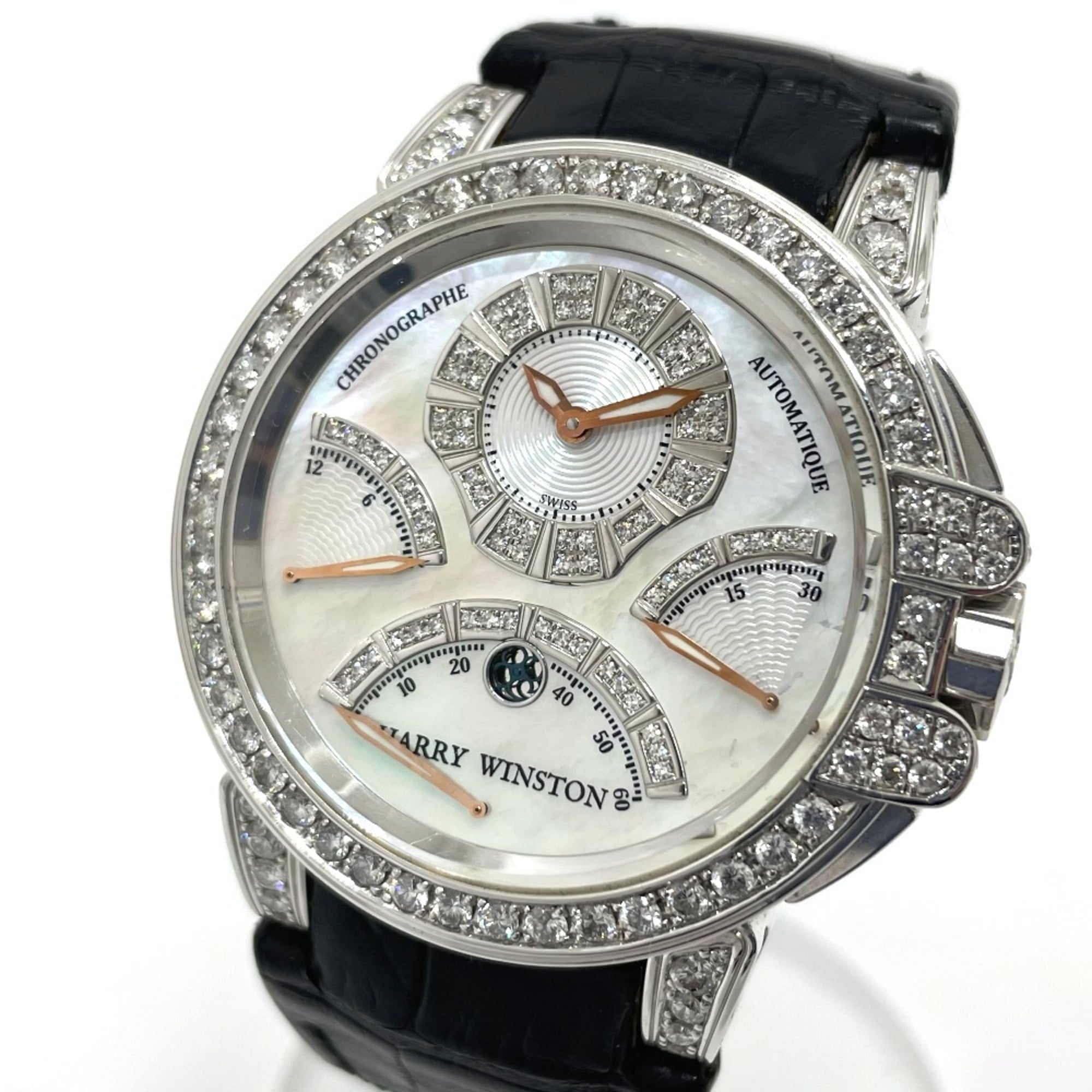 Harry Winston Ocean GZl1b00w White Dial 44mm Watch