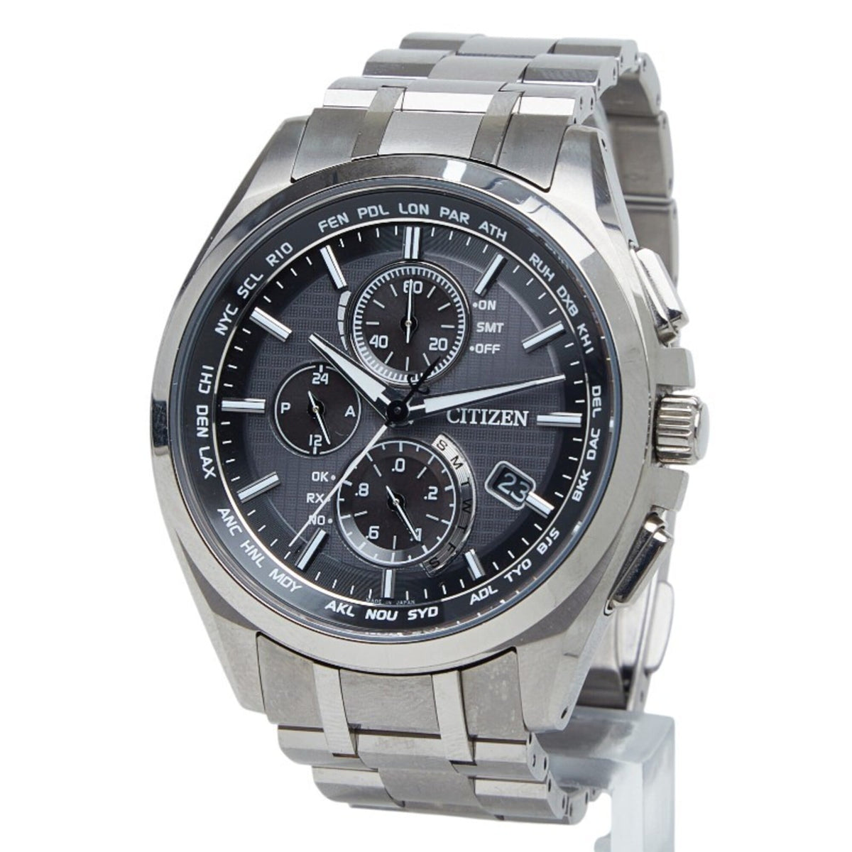 Citizen Attesa Eco-Drive H804-T018696 Gray Dial 41mm Watch