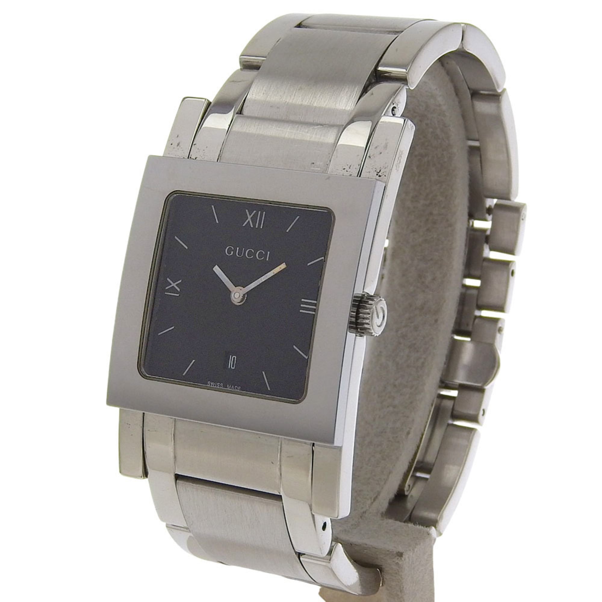 Gucci G Metro Watch 7900M.1 Stainless Steel Quartz Analog Display Black Dial Women's