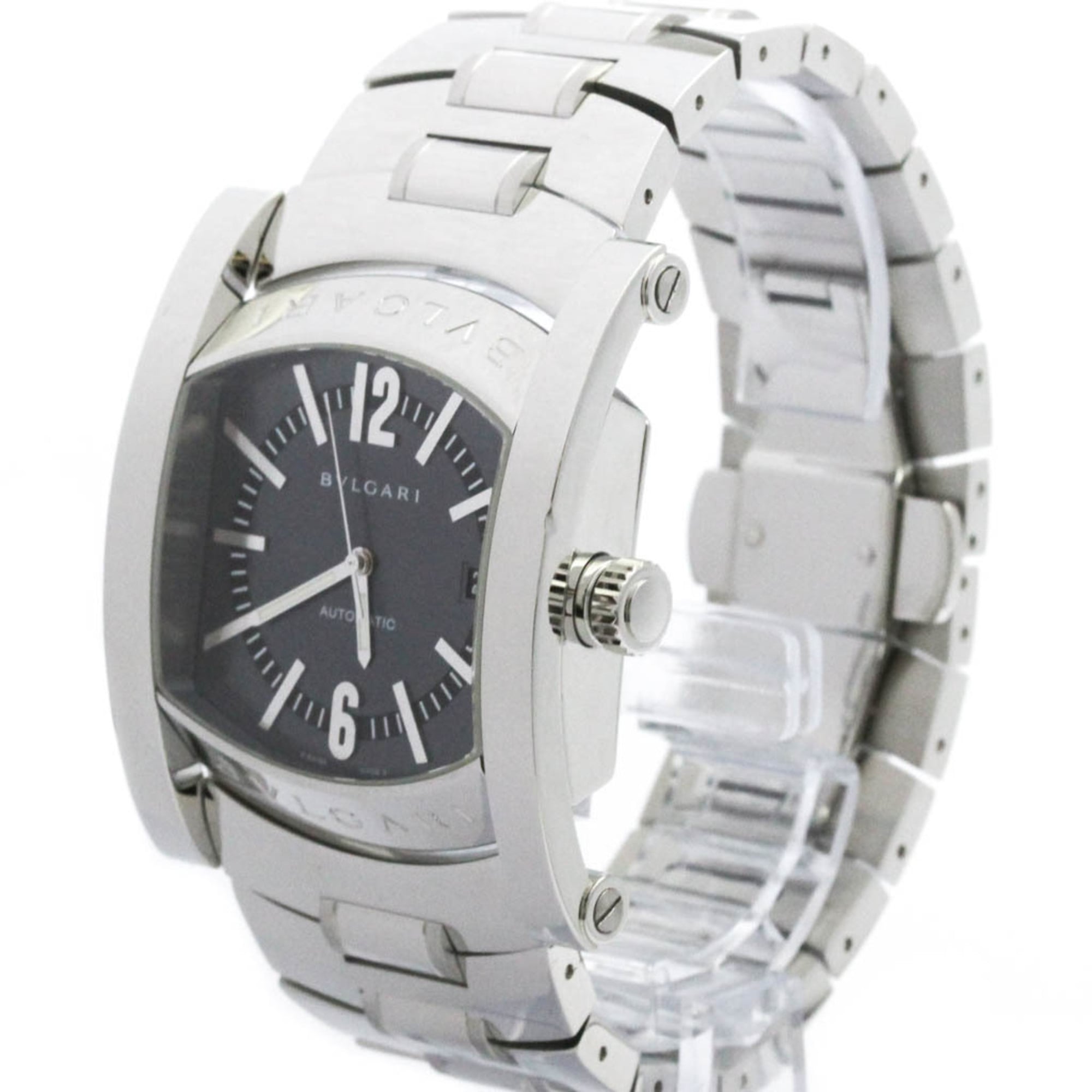 BVLGARI Assioma Stainless Steel Automatic Mens Watch AA48S Polished