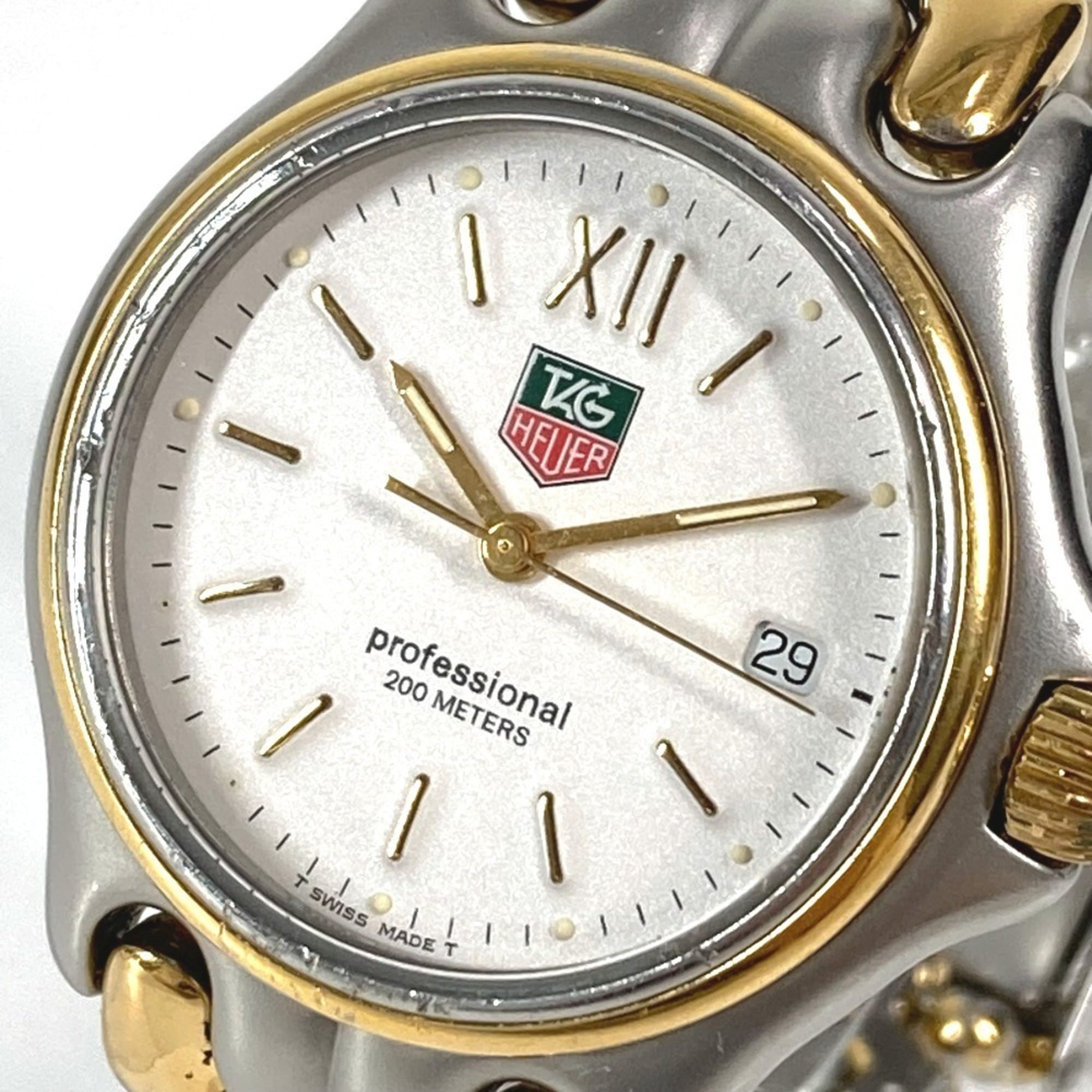 TAG HEUER S05.013M Cell Series Professional 200 Zweifarbig Herrenuhr, Edelstahl/GP, Silber