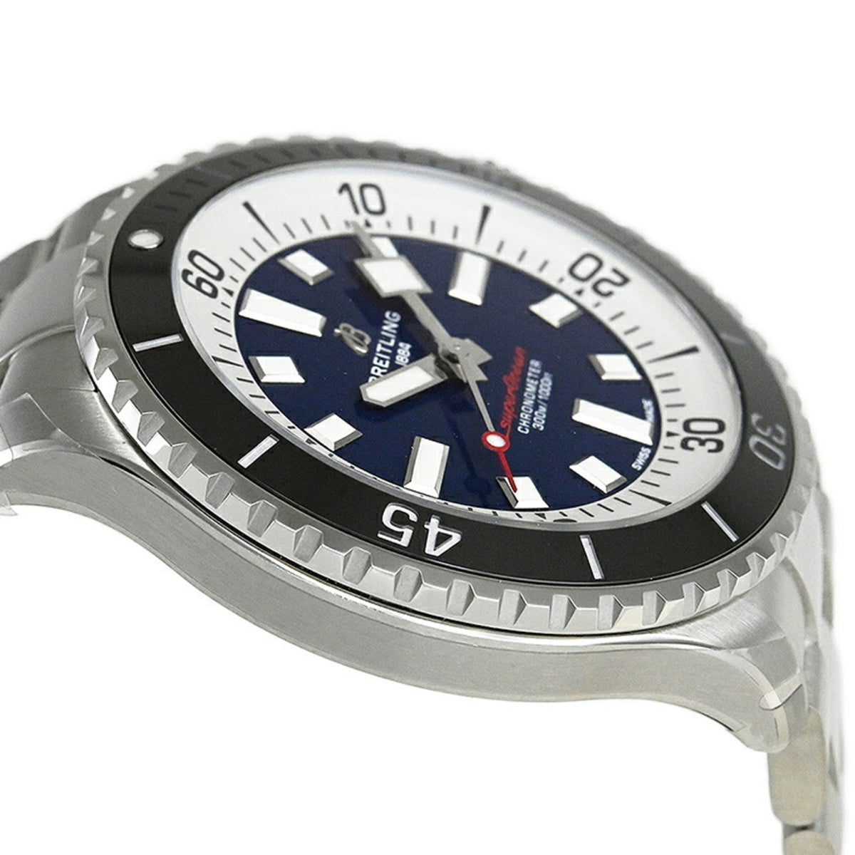 Montre Breitling Superocean A17376211C1A1 (A17376) à cadran bleu, 44 mm