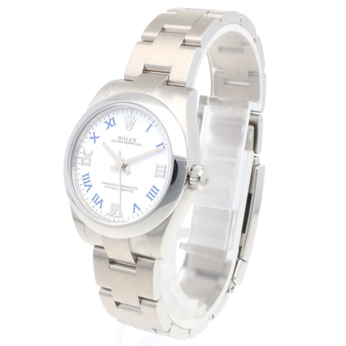 Montre Rolex Oyster Perpetual 177200 Blanc cadran de 31 mm