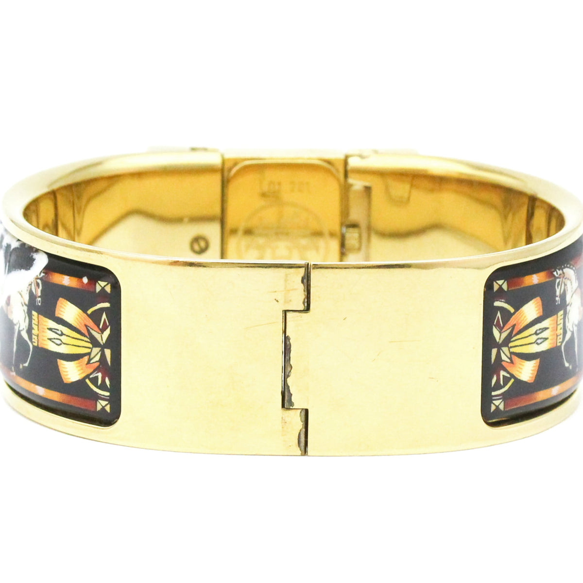 Hermes Loquet LO1.201 horloge met gouden wijzerplaat, 20 mm