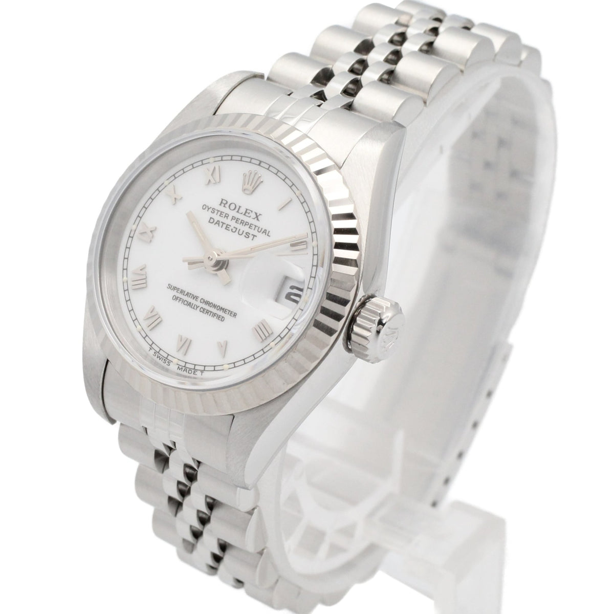 Rolex Datejust T-series 18K 69174 White Dial 26mm Watch