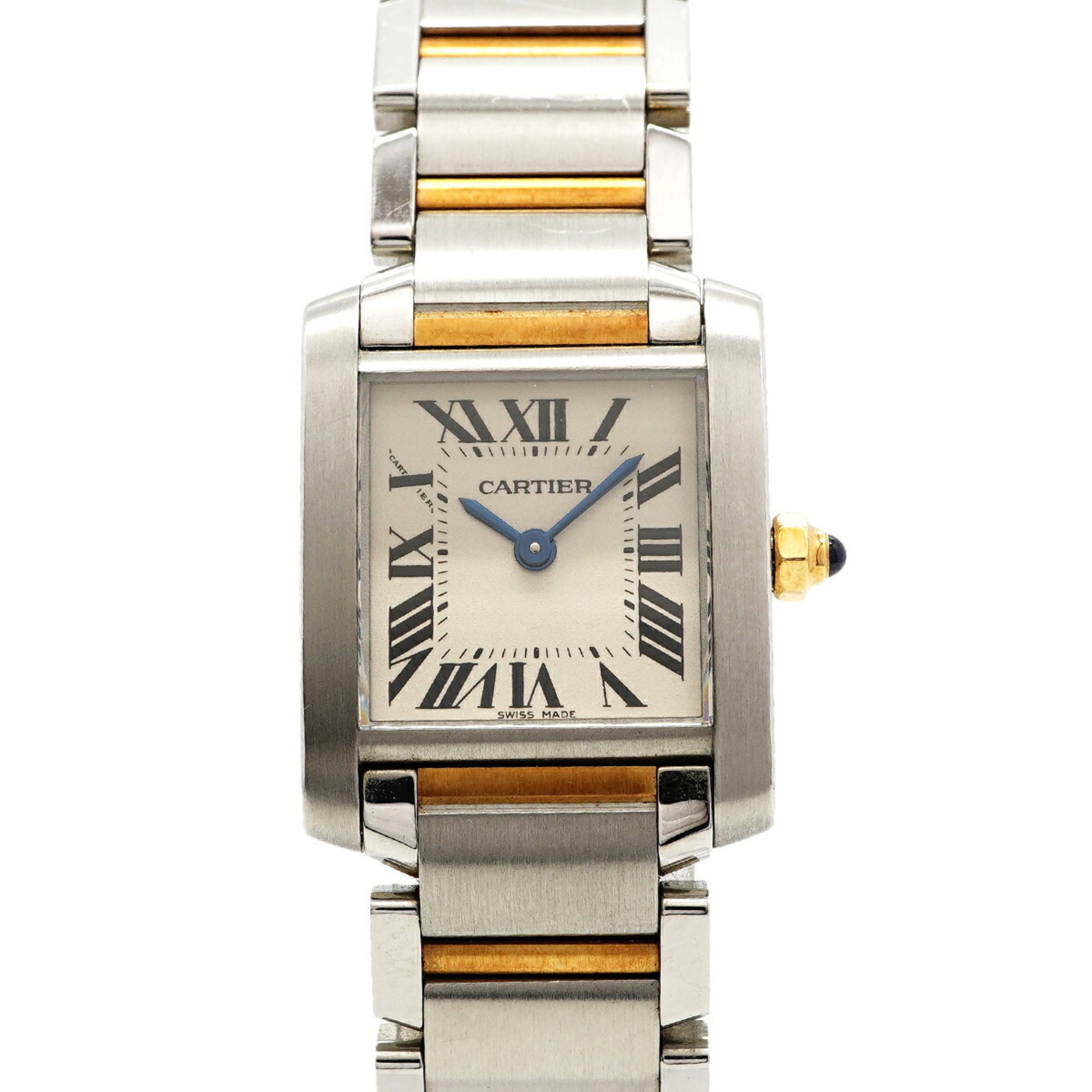 Cartier Tank Française SM Two-Tone W51007Q4 Ivory Dial Wo
