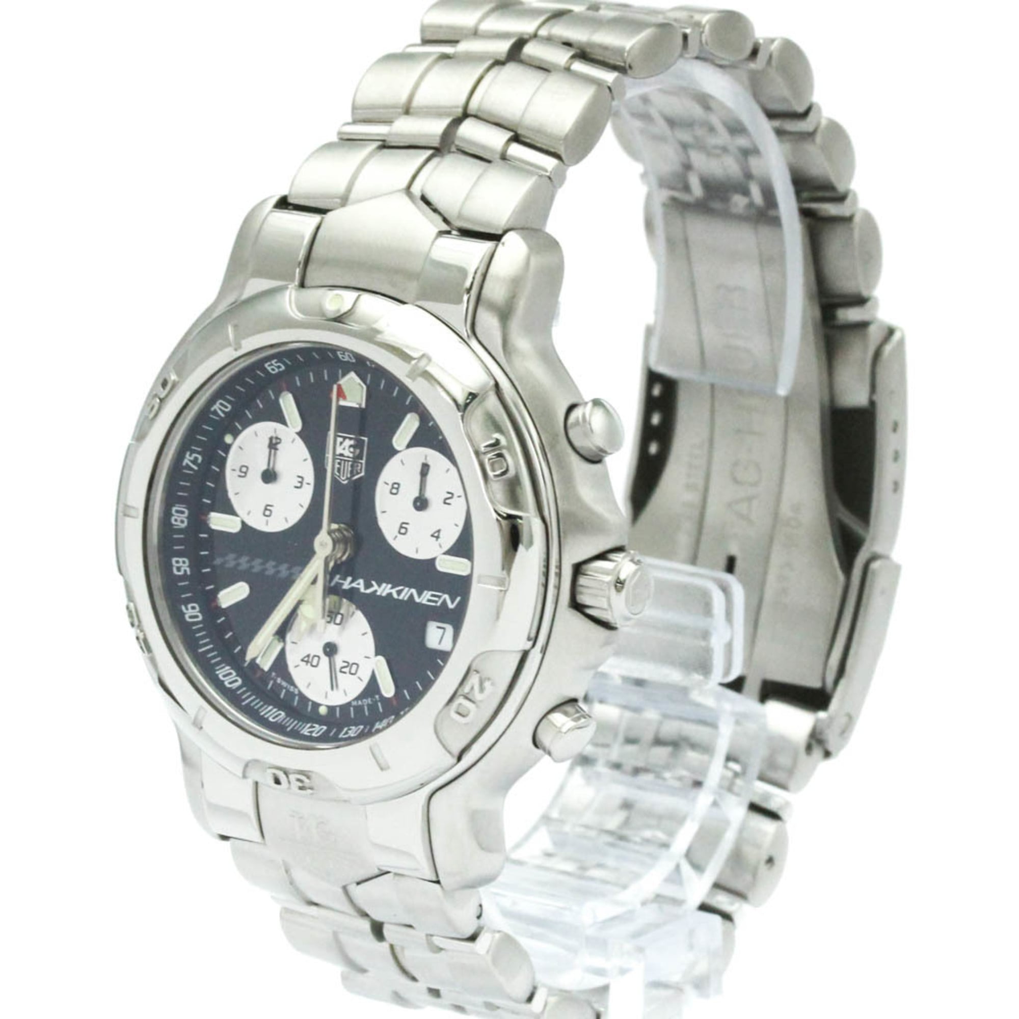 TAG HEUER 6000 Chronograph Mika Hakkinen Limited Watch CH1114 Polished