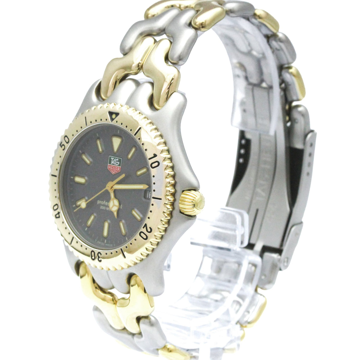 TAG Heuer Sel S95.206 Horloge met grijze wijzerplaat, 38 mm