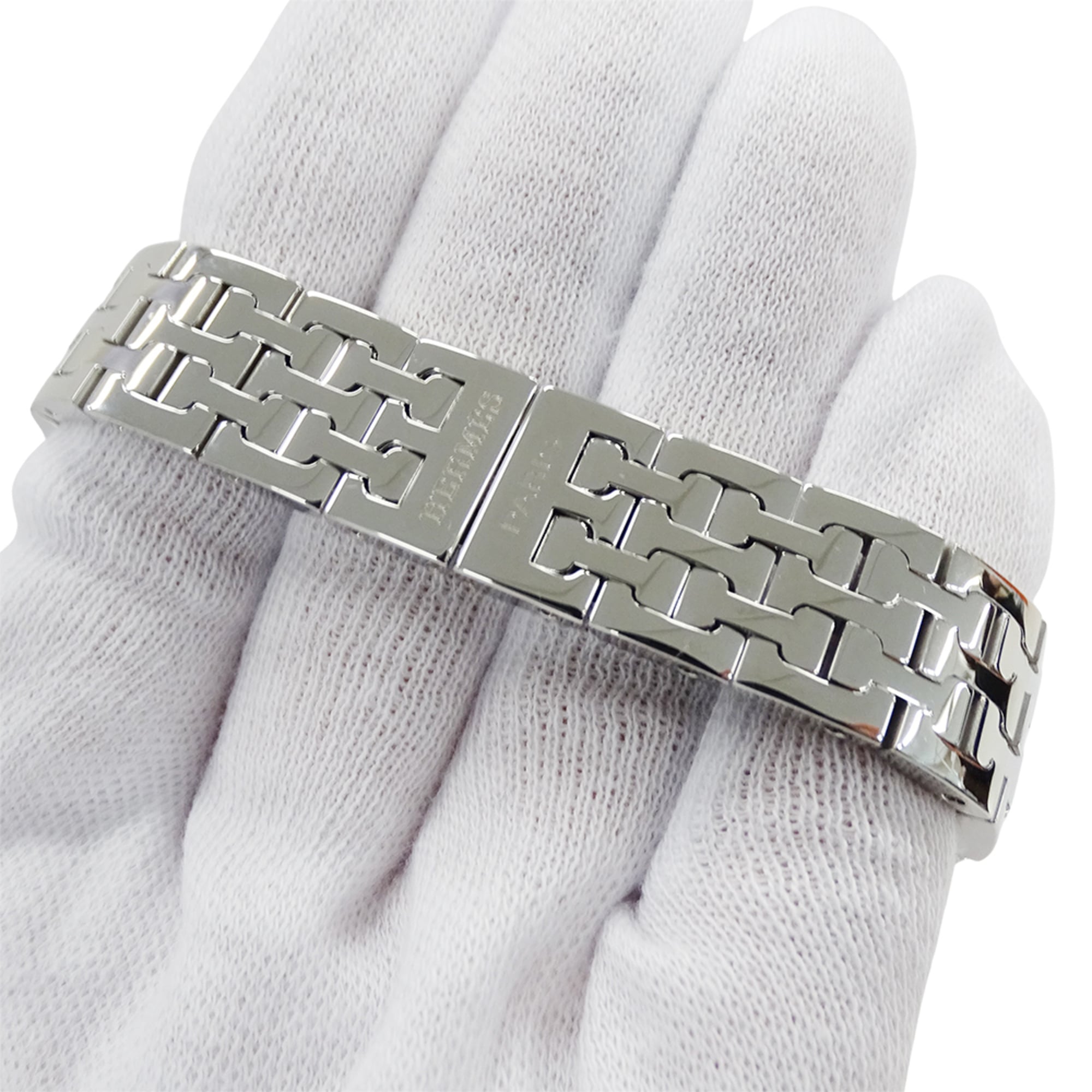 Hermes HERMES Women's Watch Brand H-Watch Quartz QZ Stainless Steel SS HH1.210 Silver Black OH