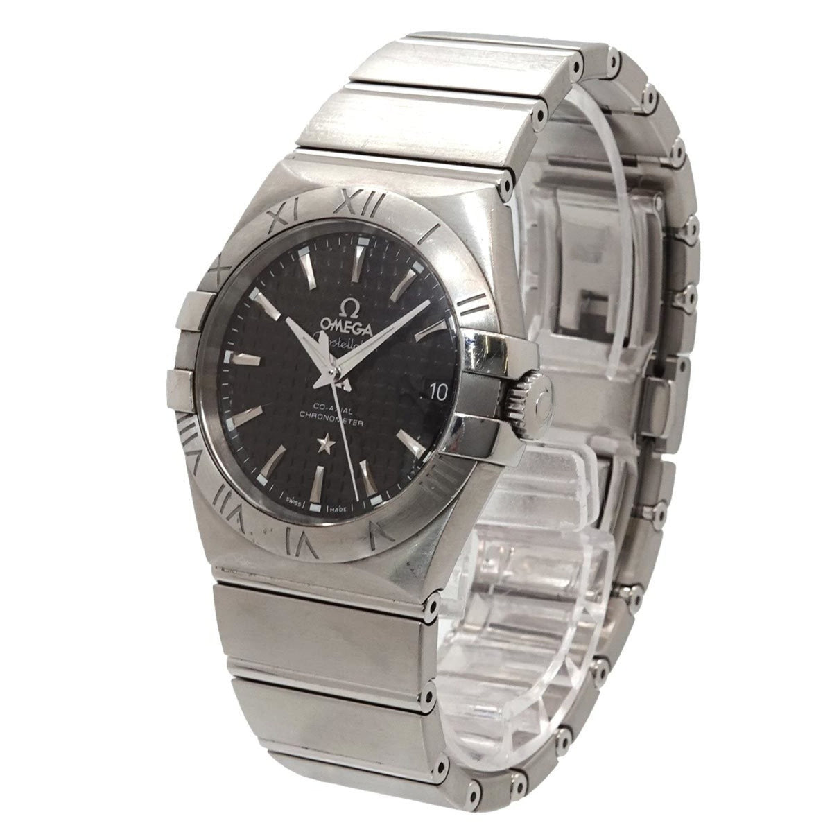Omega Constellation 123 10 35 20 01 002 Schwarz Zifferblatt 35 mm Uhr