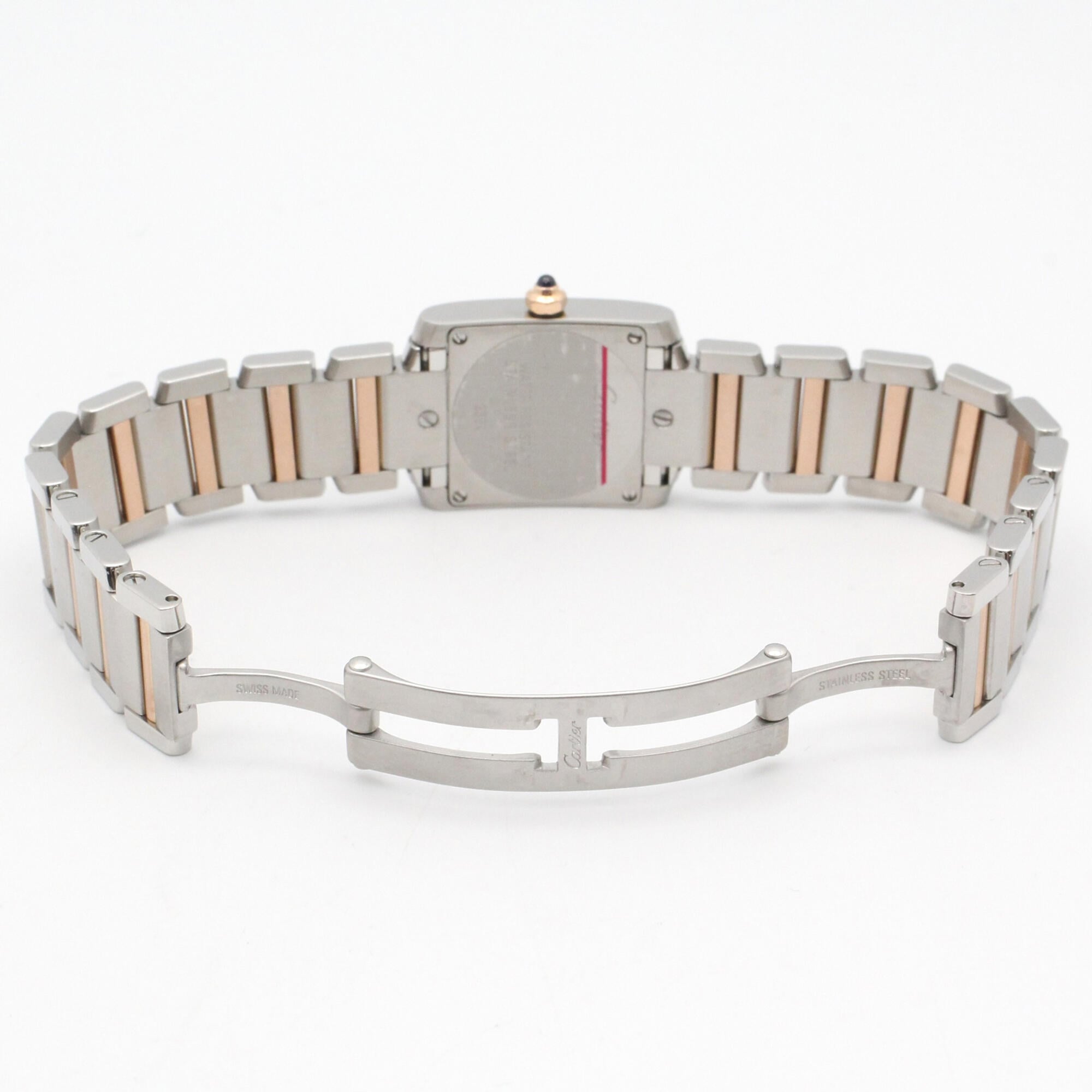 Cartier Tank W51027Q4 Pink Dial 20mm Watch