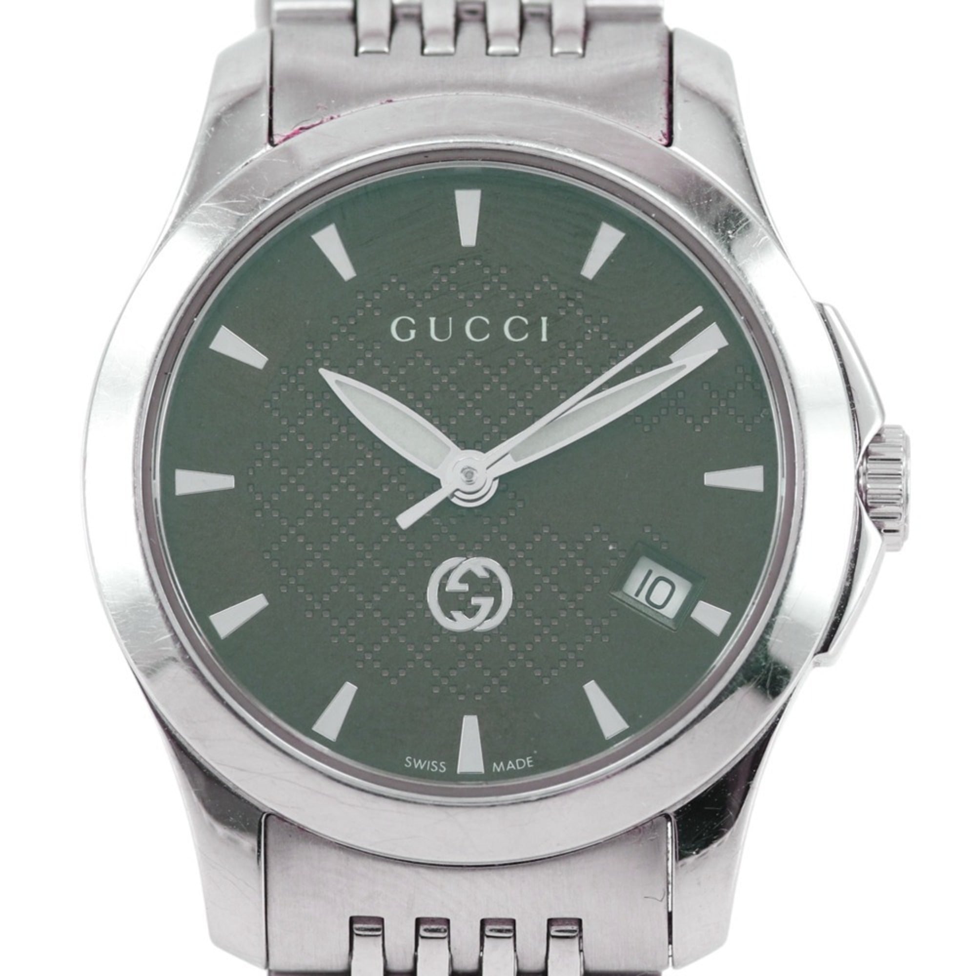 768962/GUCCI 126.5 レディース 腕時計 クォーツ Gucci GUCCI watch 126.5 Stainless steel quartz analog green dial women