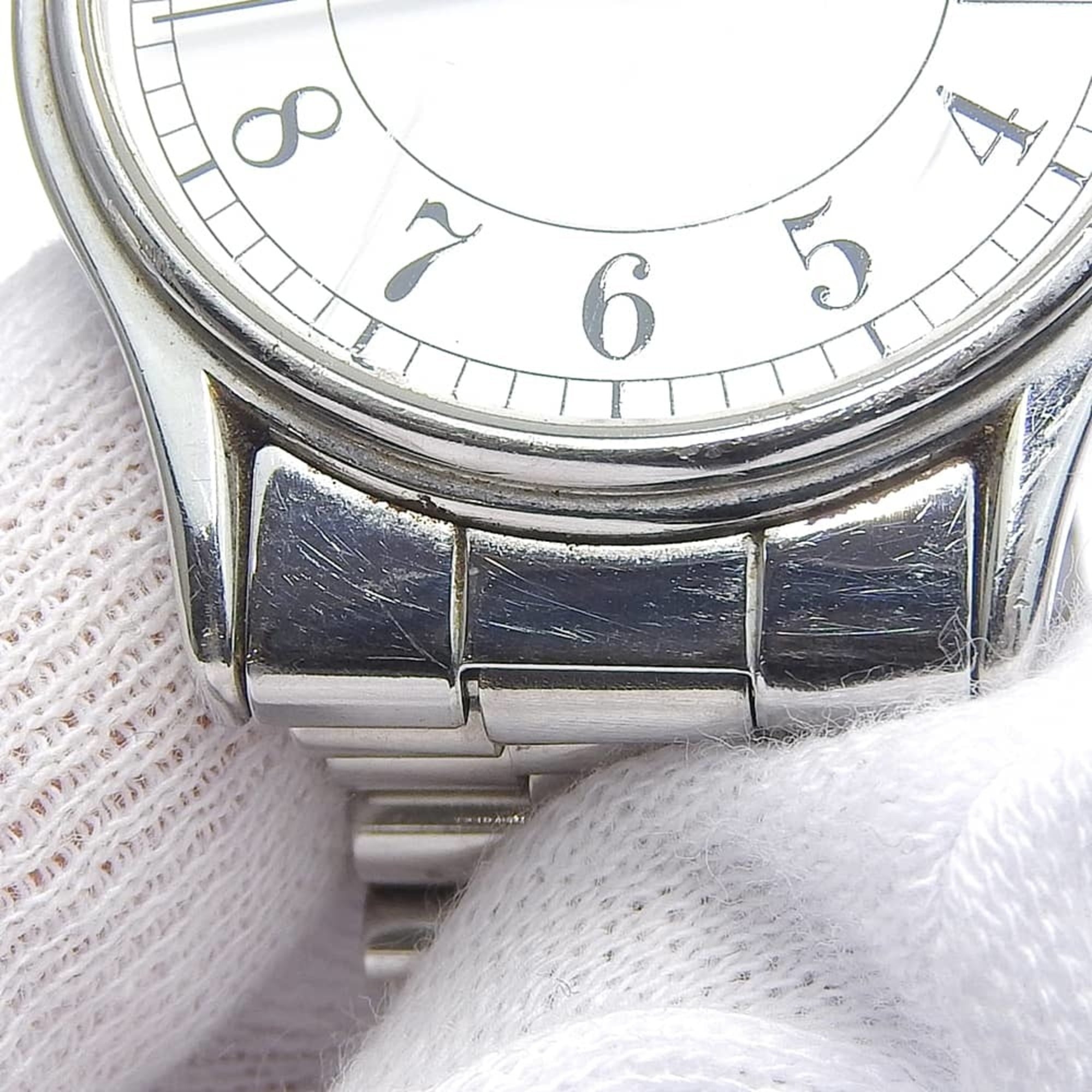 Montre classique Tiffany & Co., acier inoxydable, Quartz, analogique, cadran Blanc, unisexe