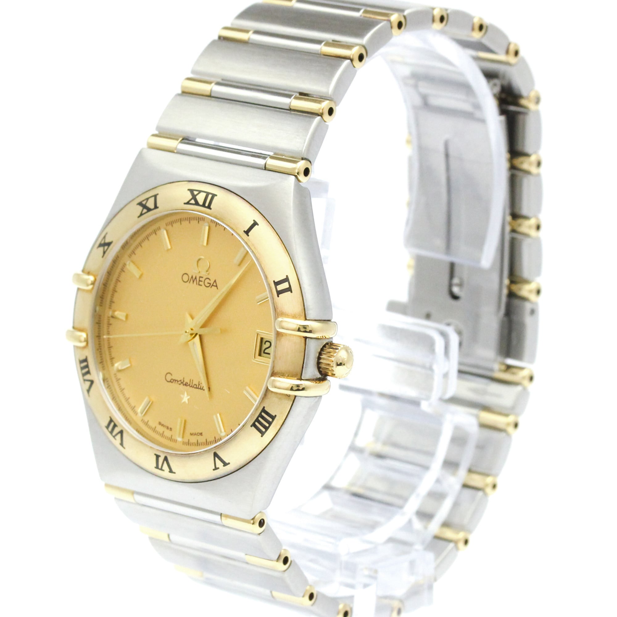 Omega Constellation 1312.1 Gold Dial 34mm Watch