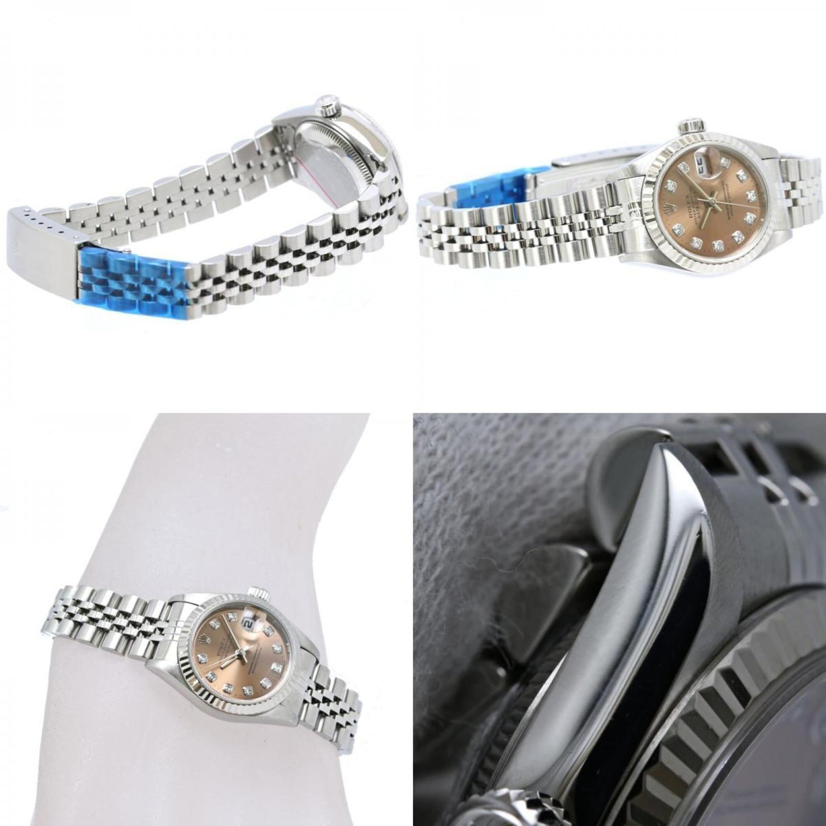 Rolex Datejust 10P Diamond 69174G Rosa Zifferblatt 26 mm Uhr