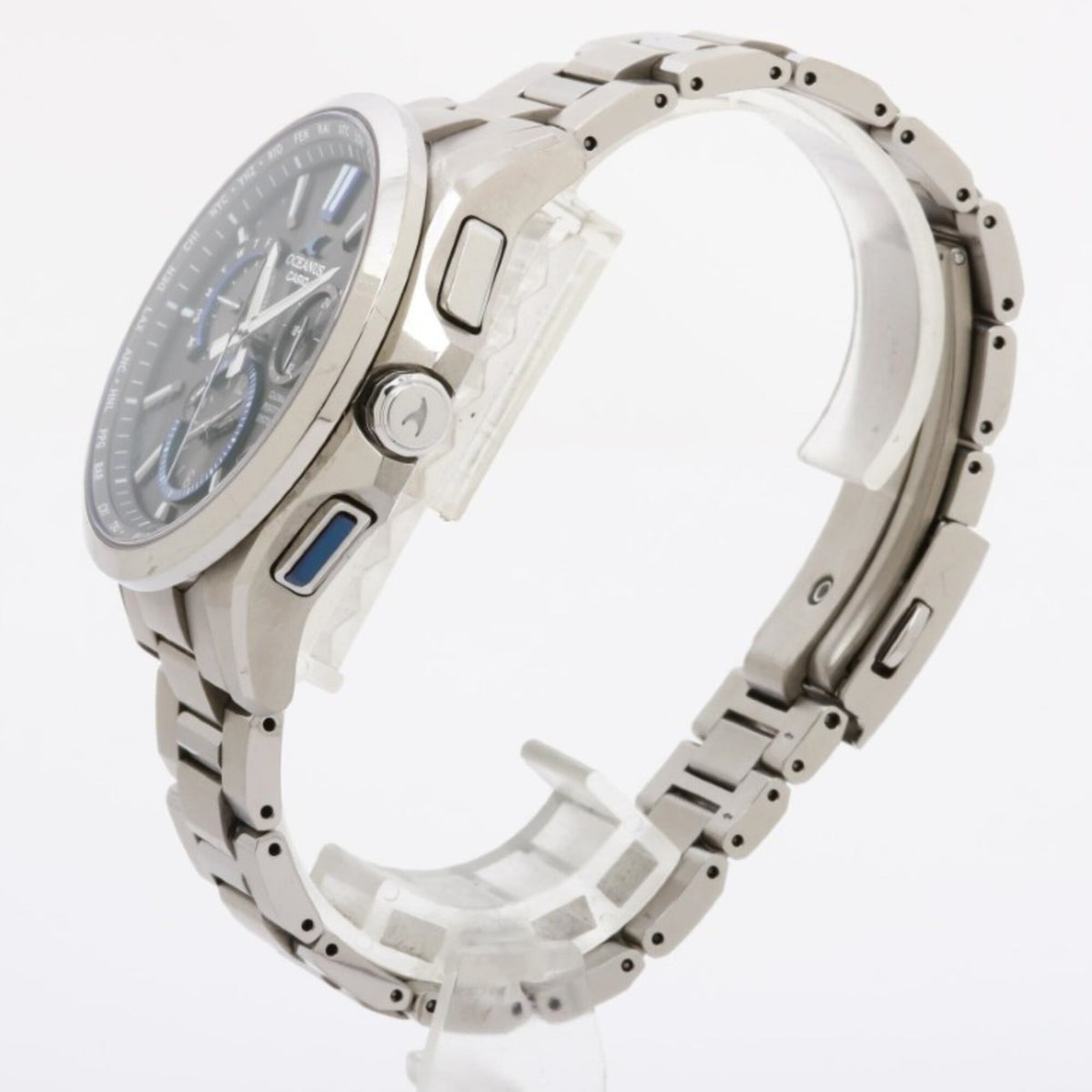 Casio Oceanus OCW-G1100T-1AJF horloge met zwarte wijzerplaat, 46 mm