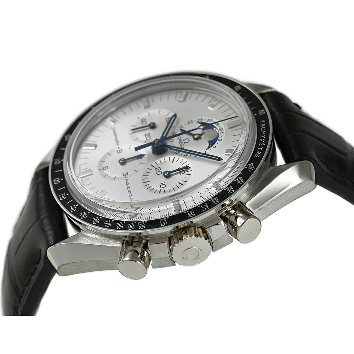 Omega Speedmaster Professional Moonphase 3689.30.31 horloge met zilveren wijzerplaat, 42 mm