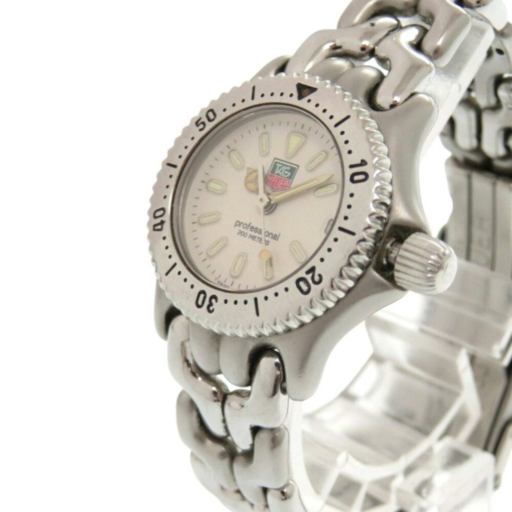 TAG Heuer Sel S99.008M Edelstahl-Quarzuhr Creme 1496TAG HEUER