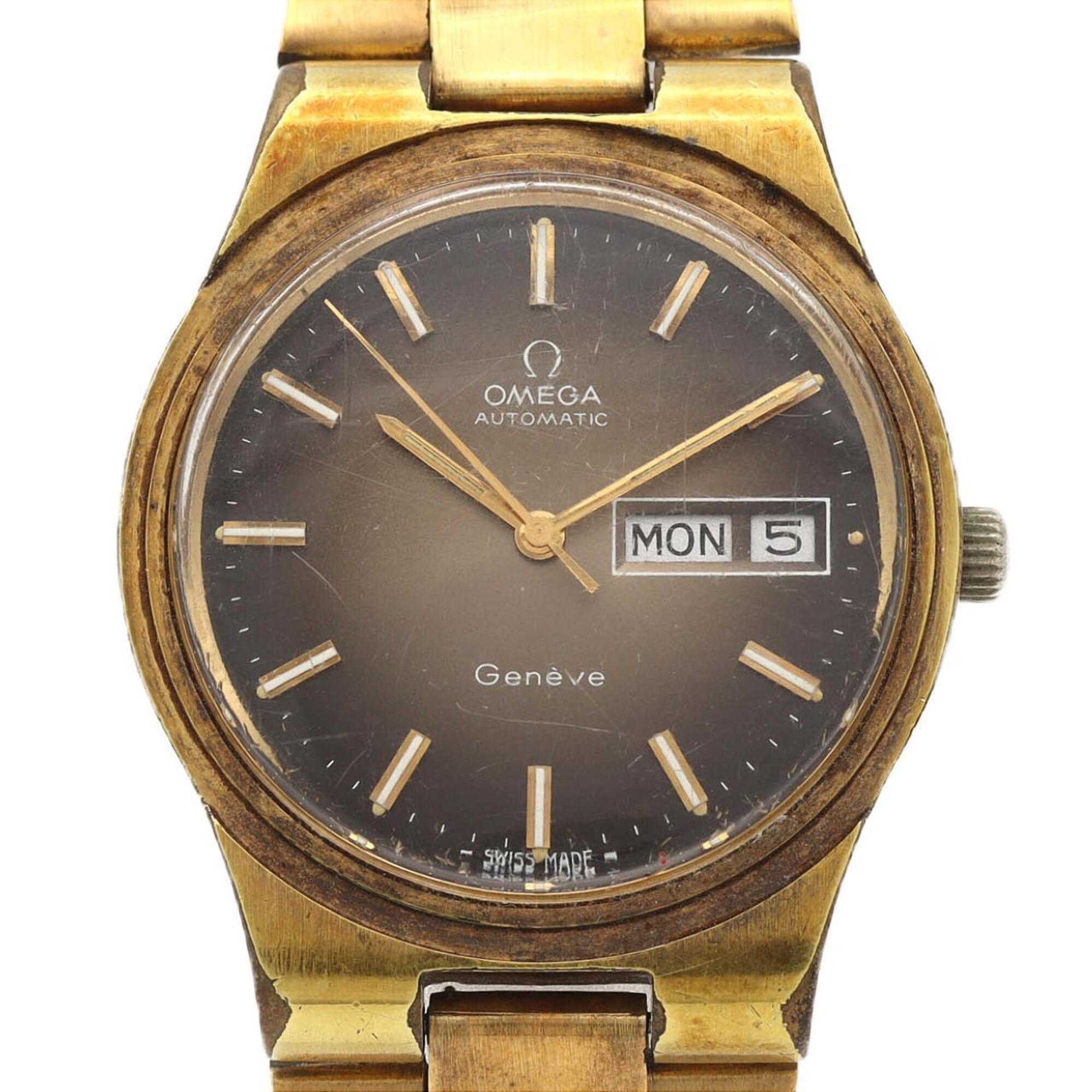 Omega Geneve GZl1j1th Brown Dial 36mm Watch