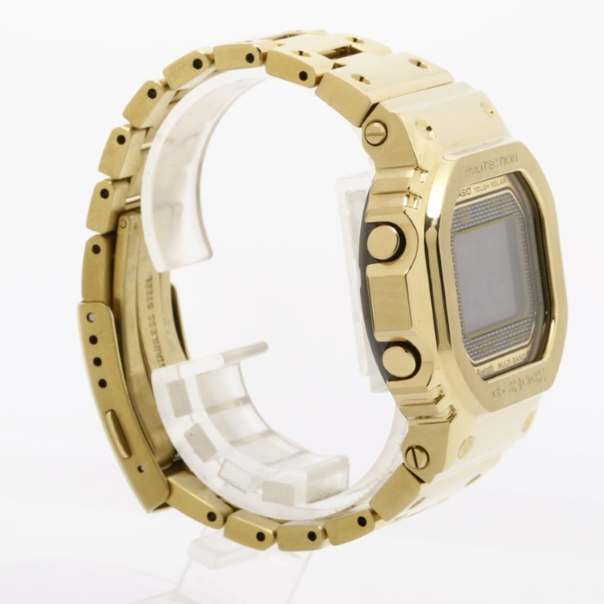 CASIO G-SHOCK FULL METAL 5000-serie GMW-B5000GD-9JF Zwart-gouden roestvrijstalen digitaal herenhorloge